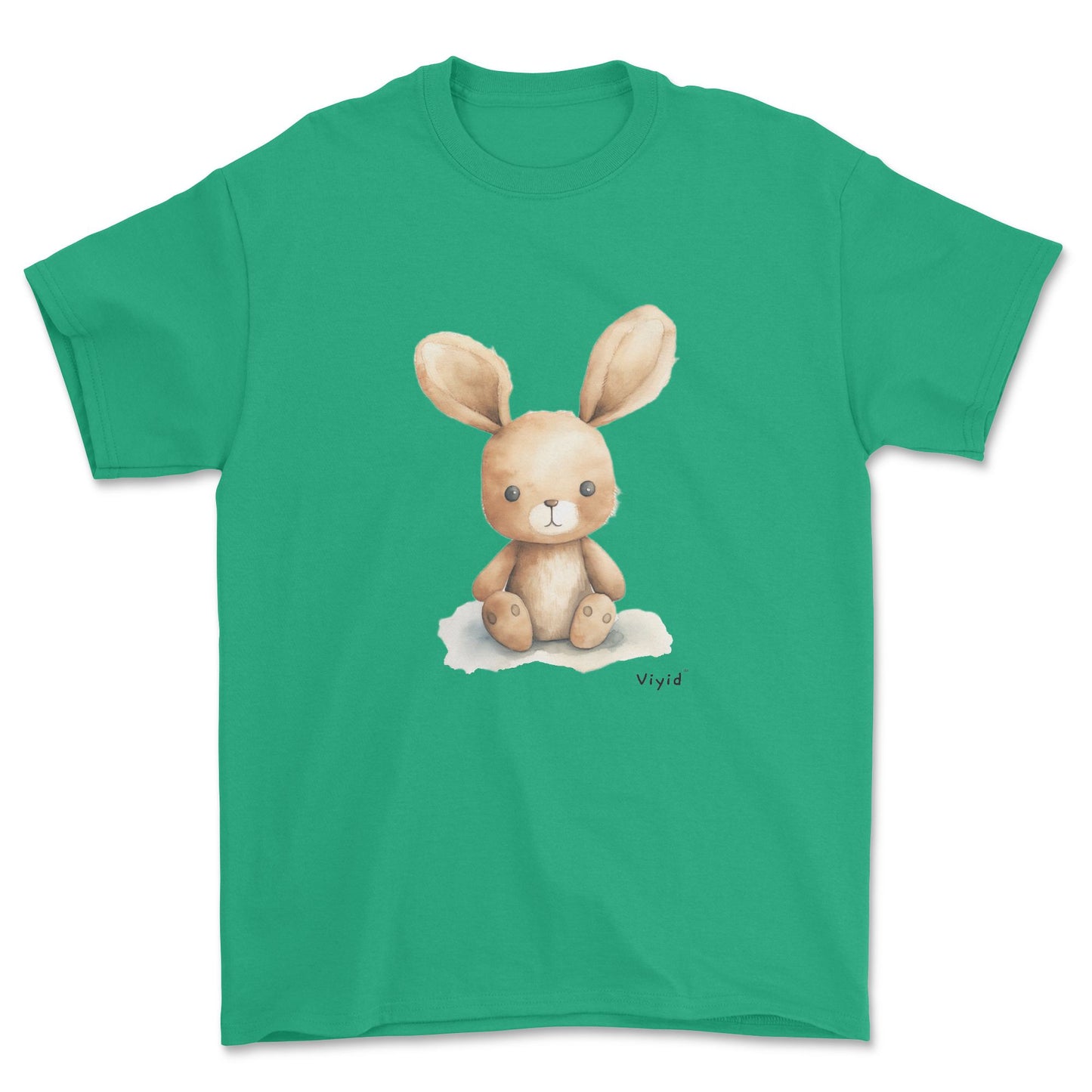 cute rabbit youth t-shirt irish green