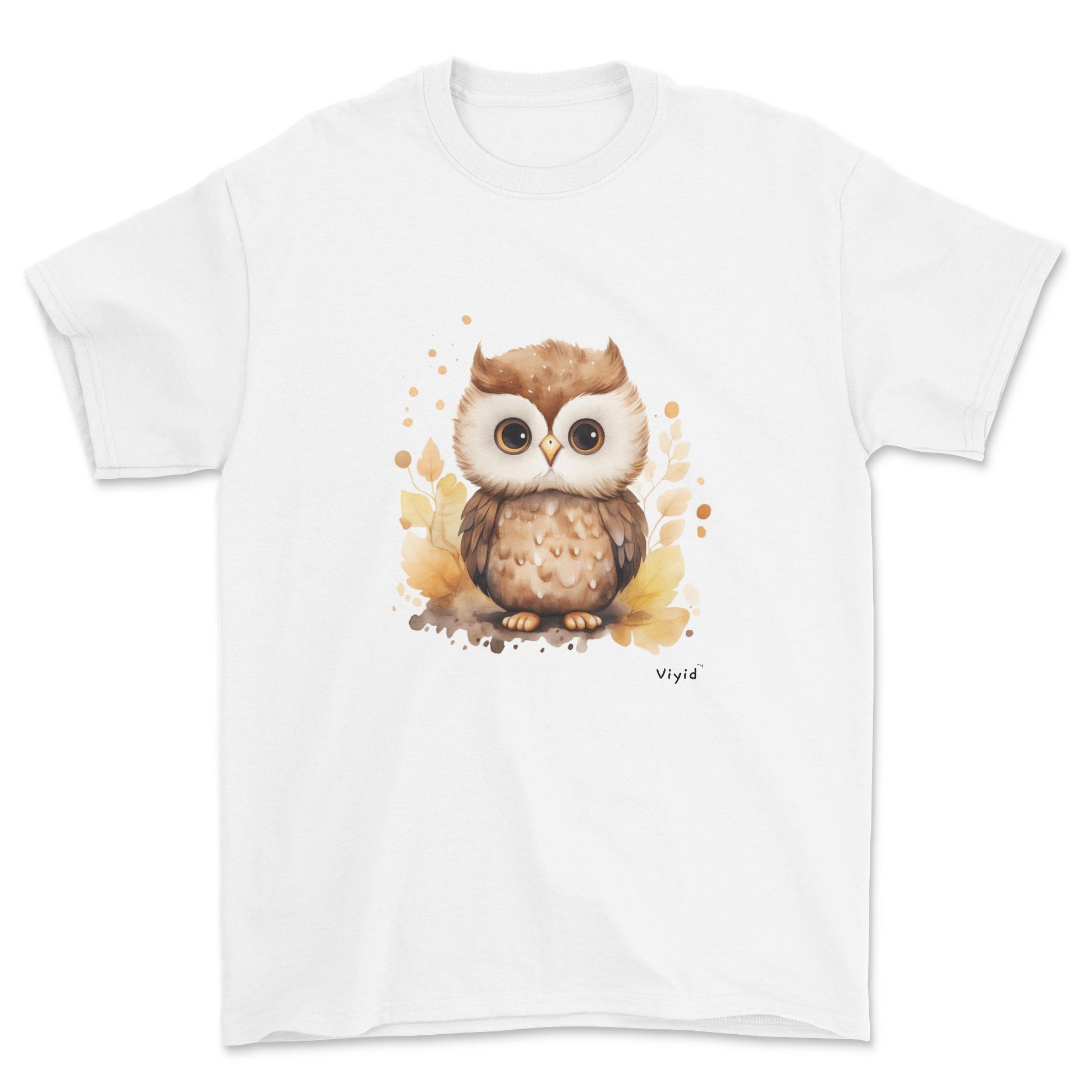 nocturnal owl adult t-shirt white