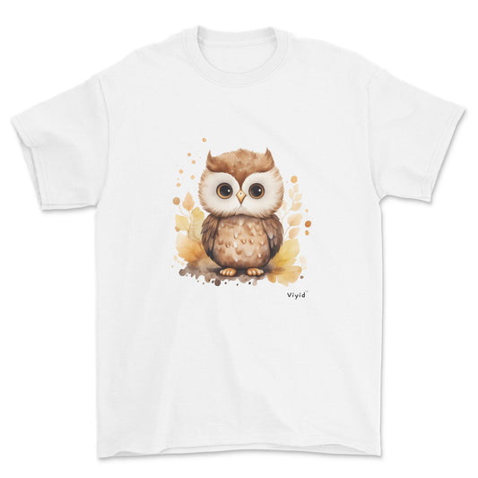 nocturnal owl adult t-shirt white