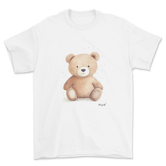 brown bear youth t-shirt white