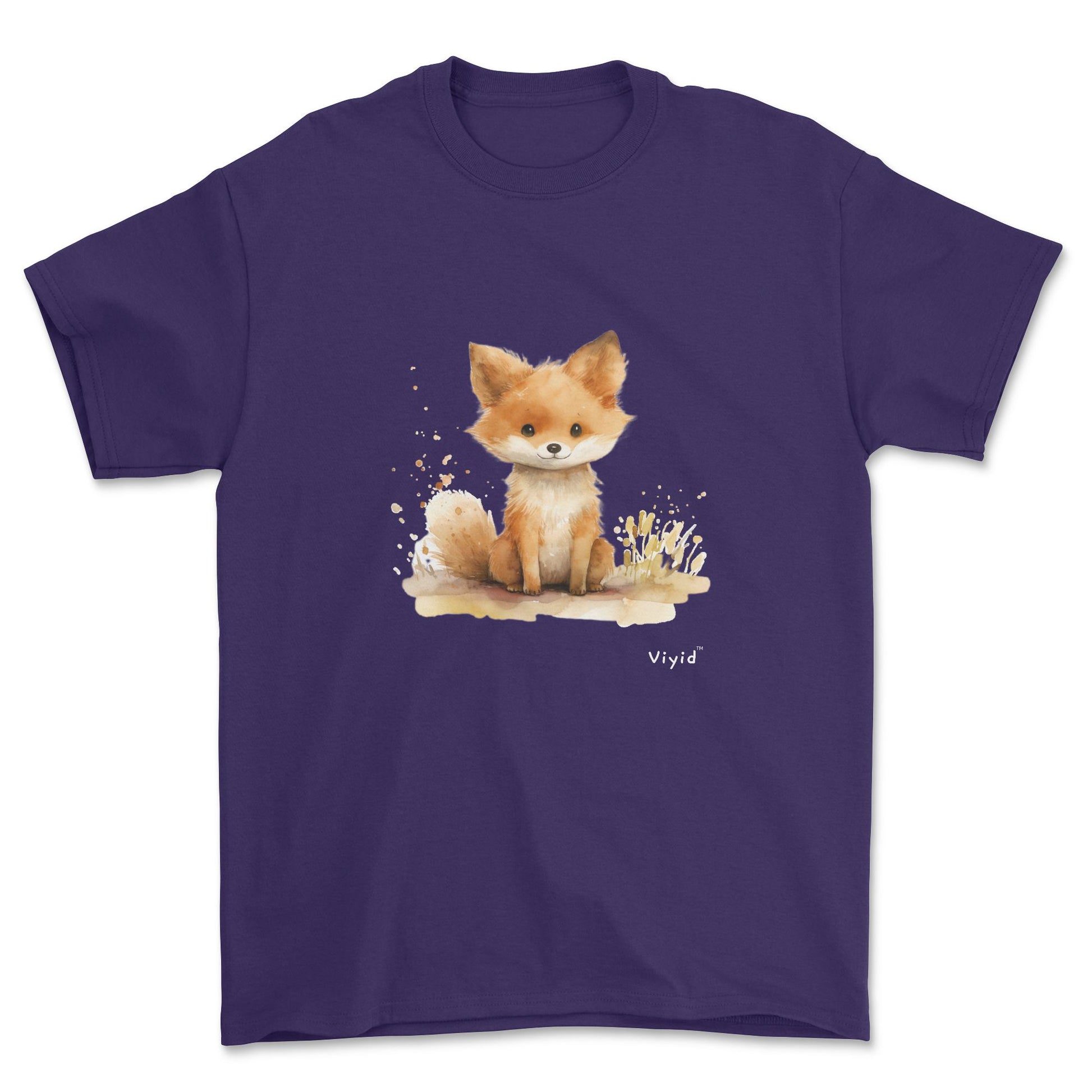 baby fox youth t-shirt purple