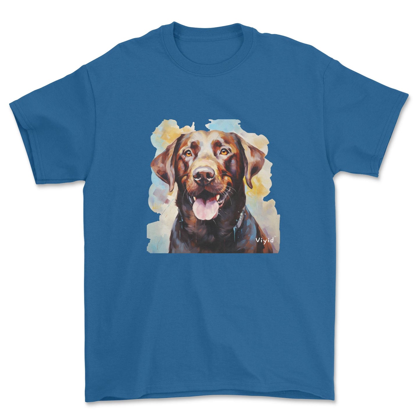 chocolate Labrador Retriever youth t-shirt royal