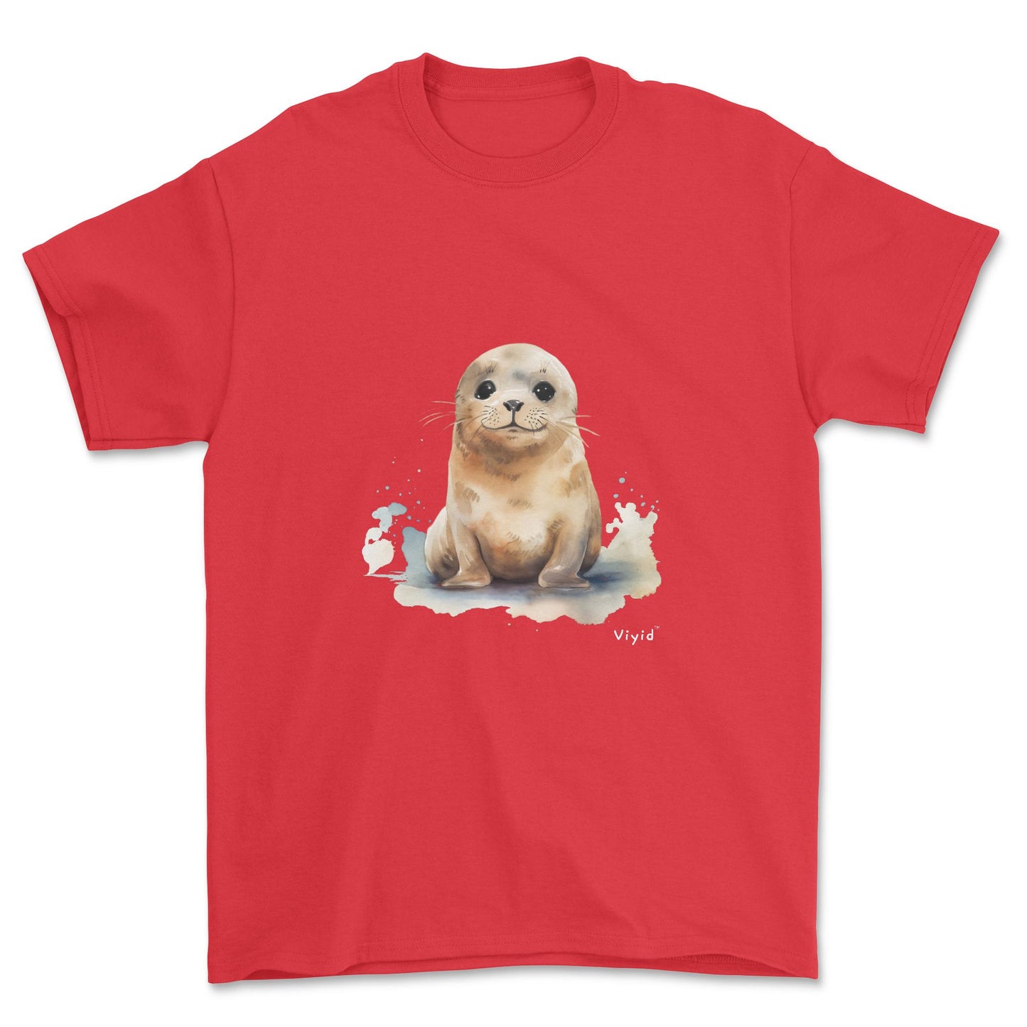 baby seal youth t-shirt red