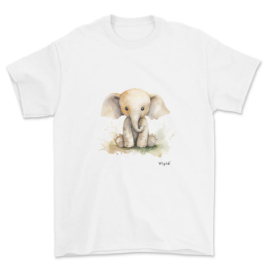 baby elephant adult t-shirt white