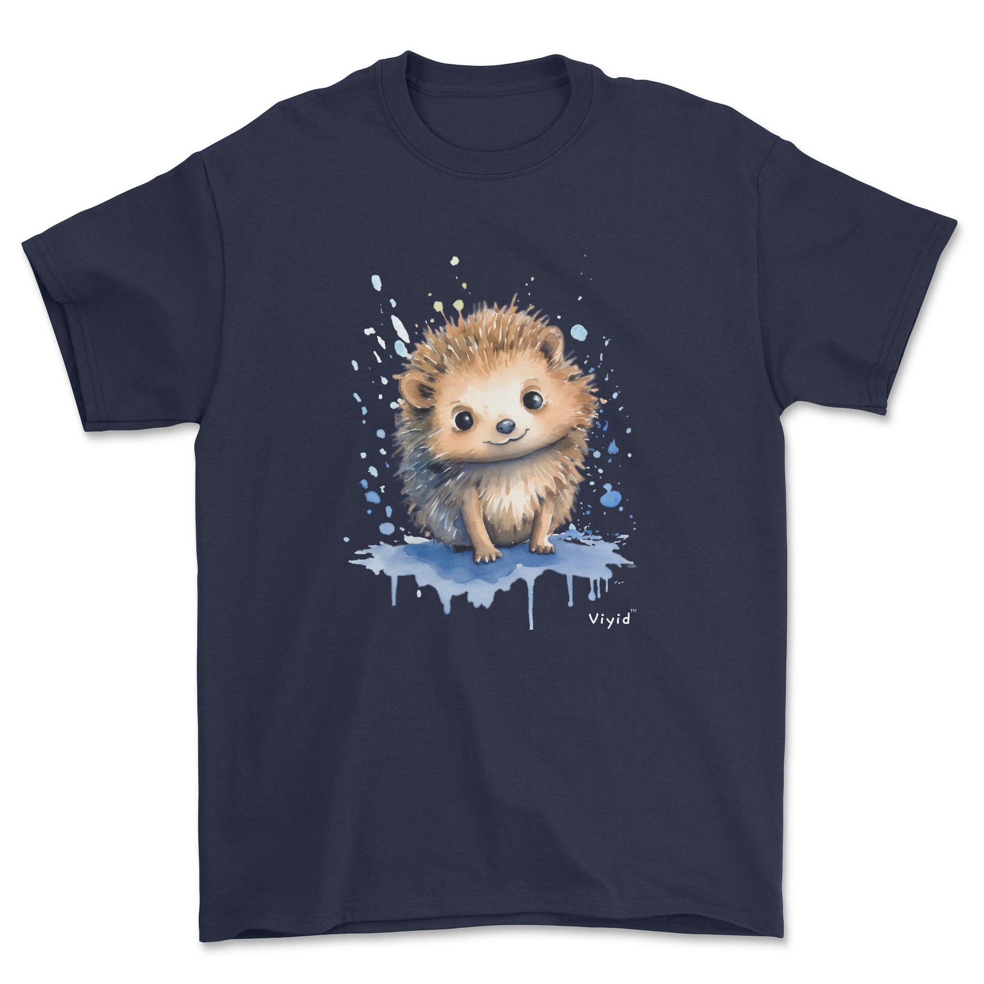 baby hedgehog adult t-shirt navy