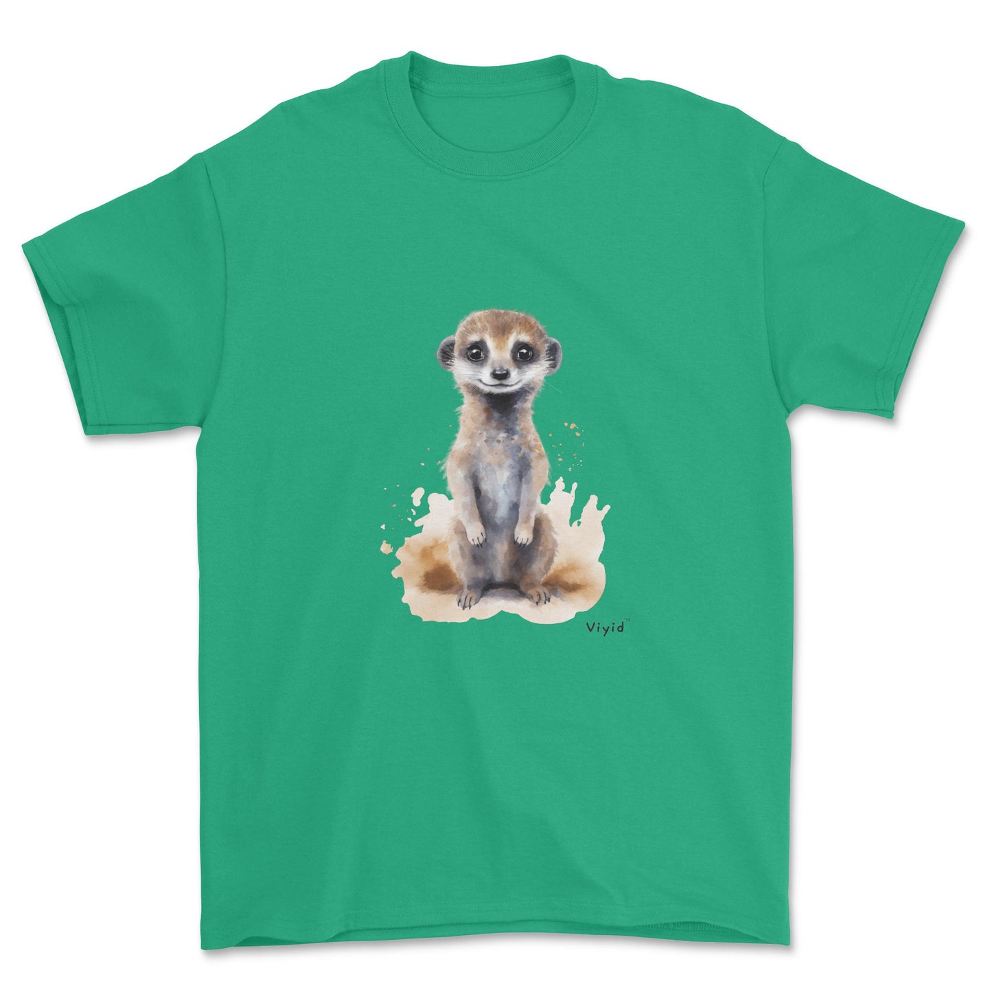 standing meerkat adult t-shirt irish green