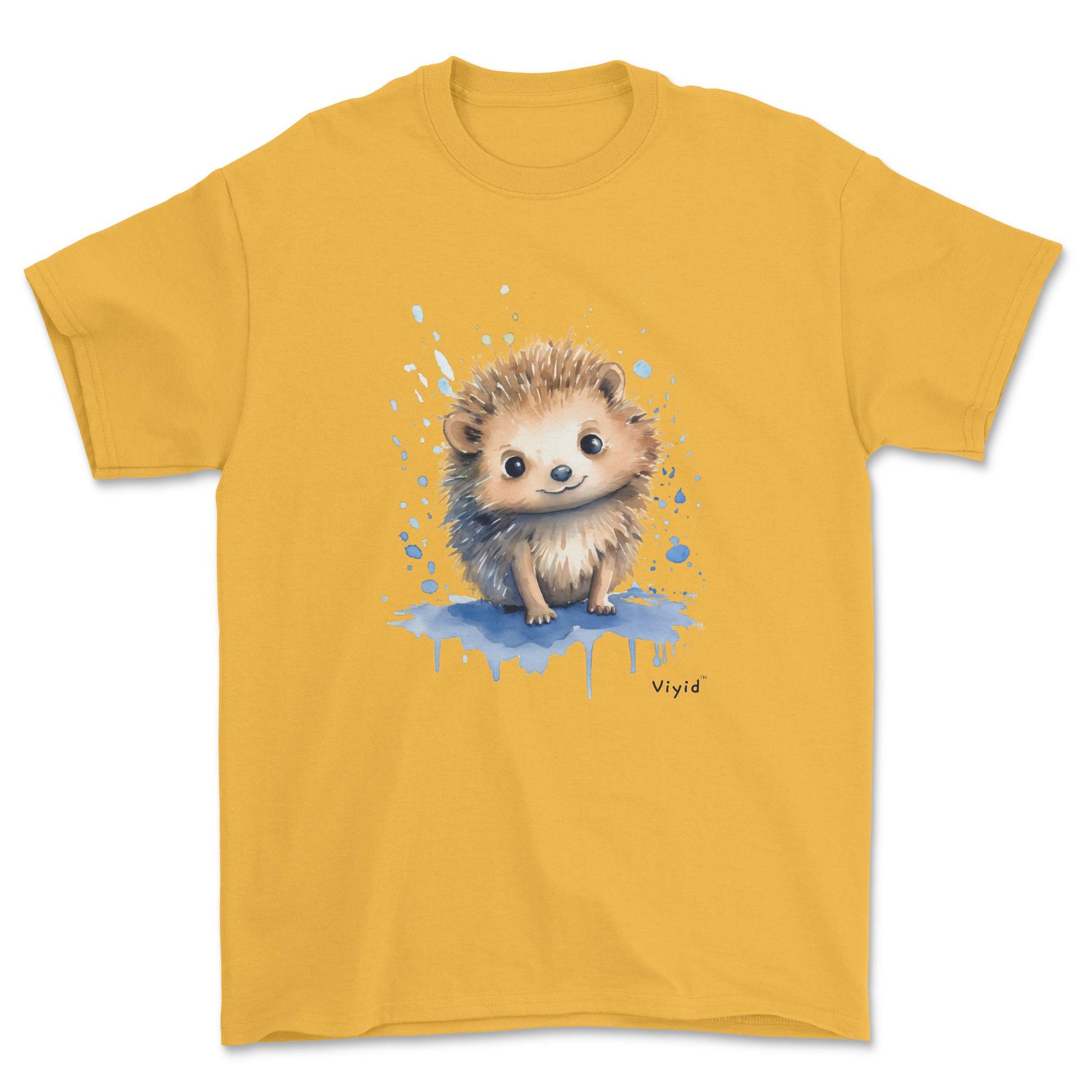 baby hedgehog adult t-shirt gold