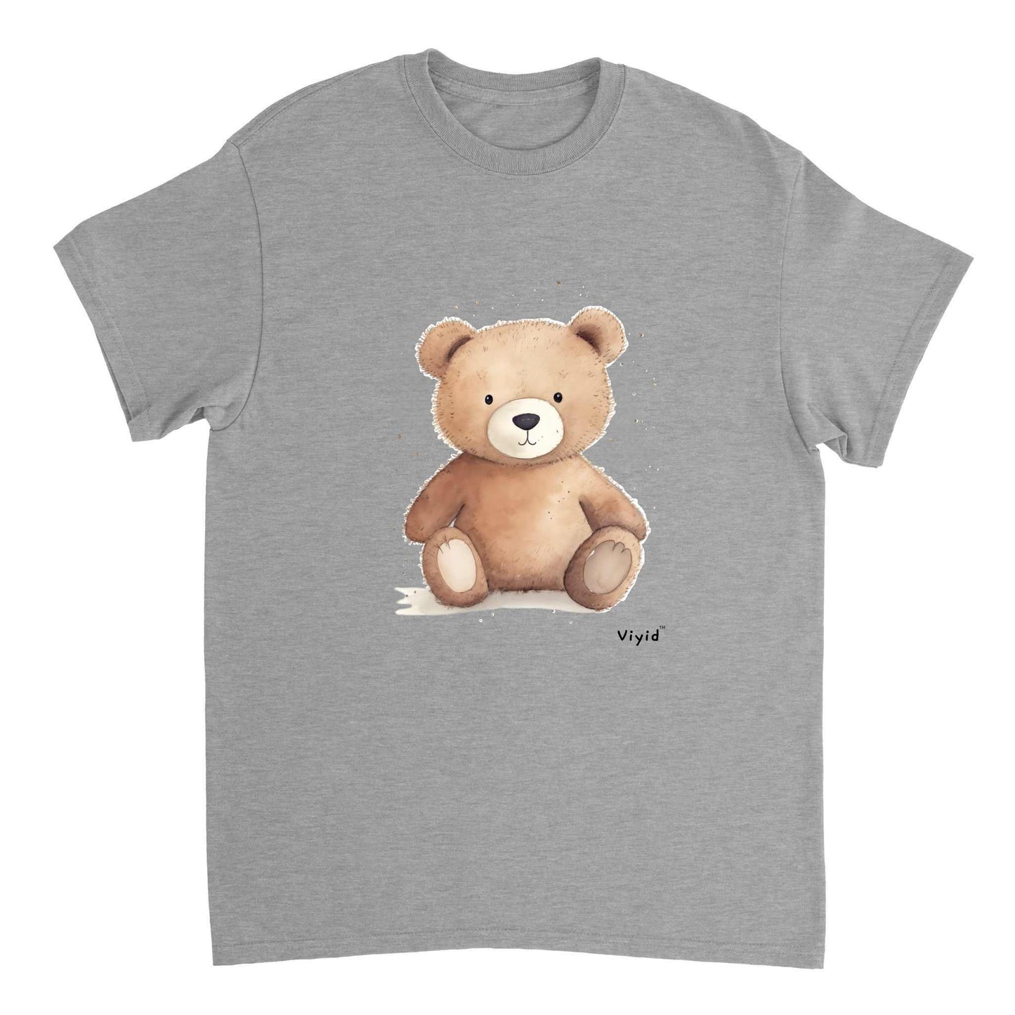 brown bear youth t-shirt sports grey