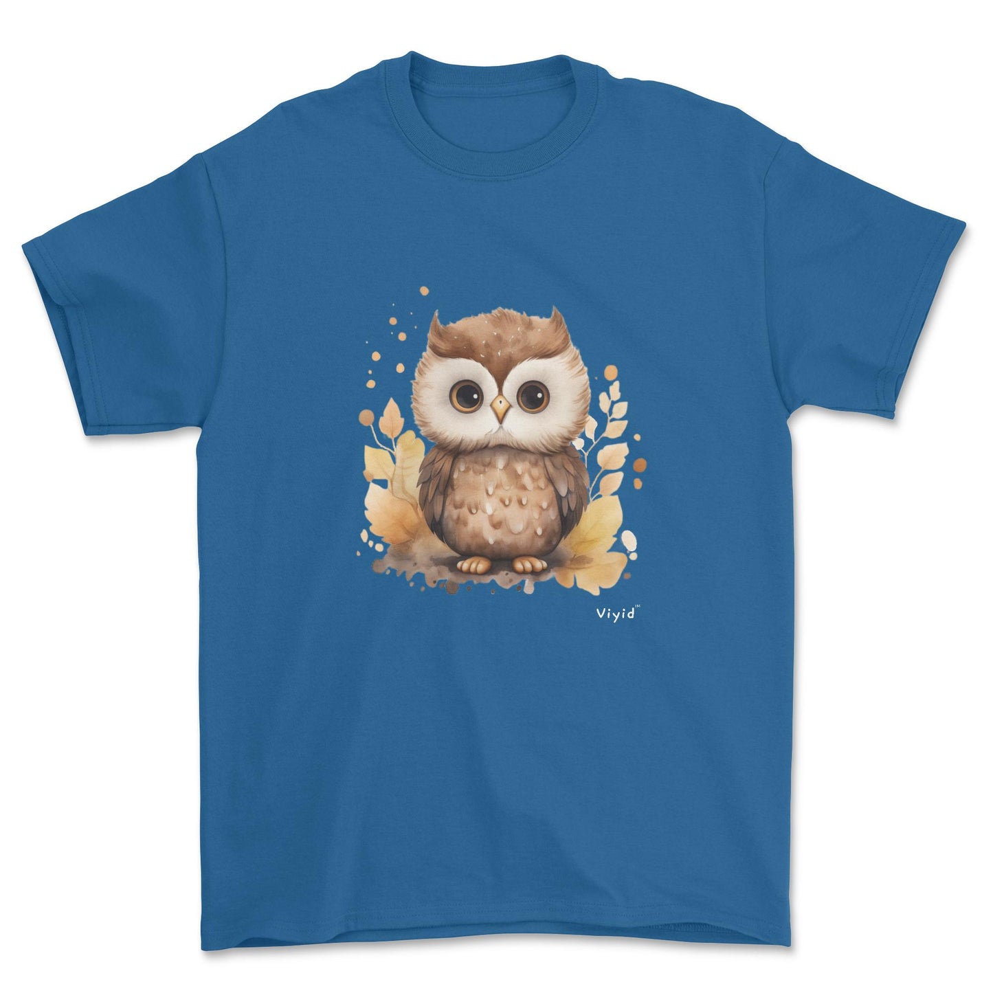 nocturnal owl youth t-shirt royal