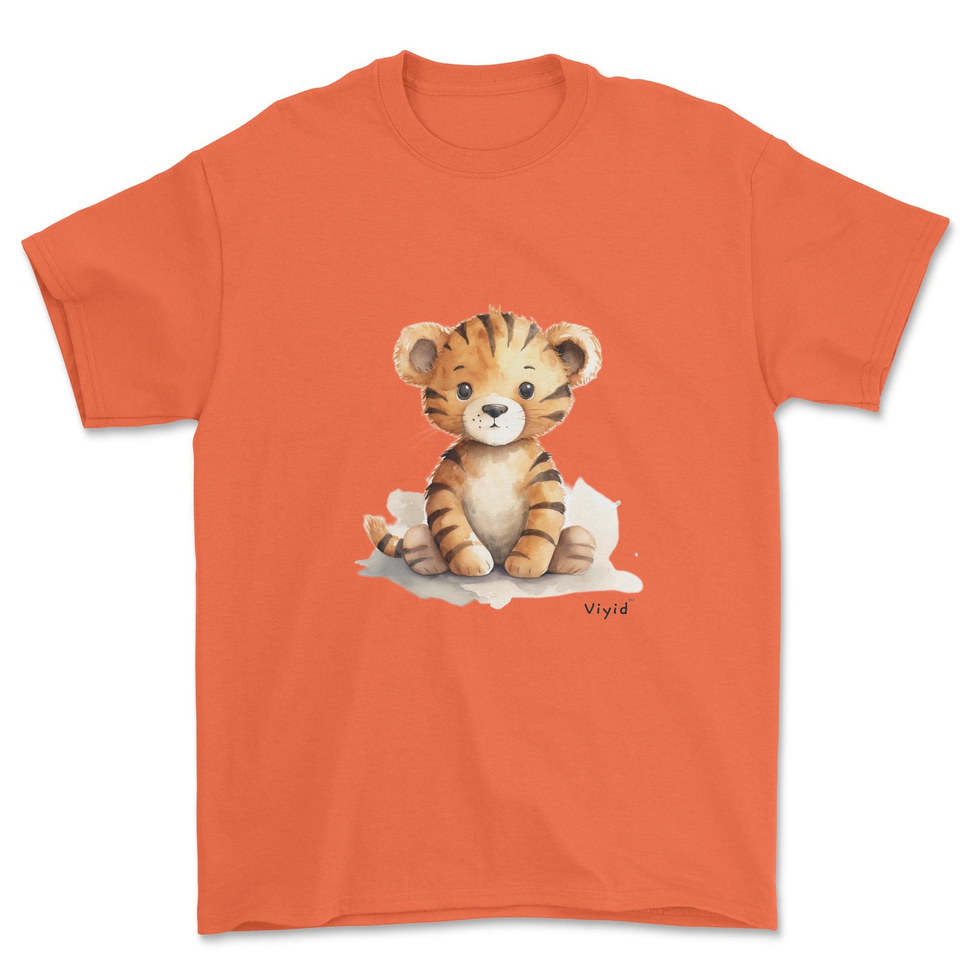 cartoon tiger adult t-shirt orange