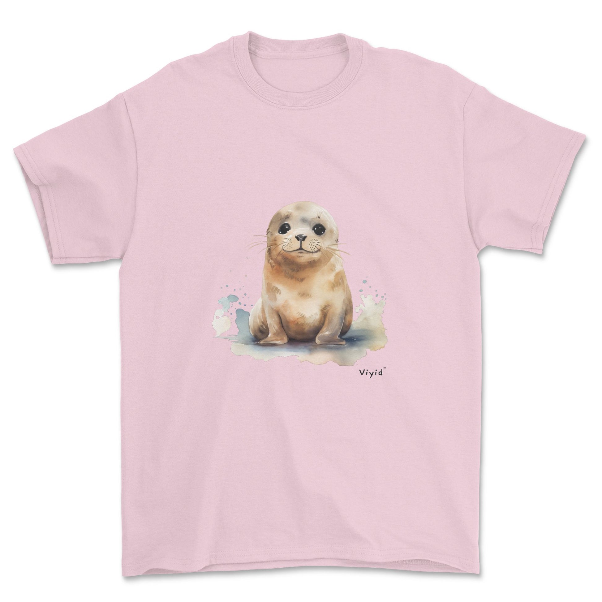 baby seal youth t-shirt light pink