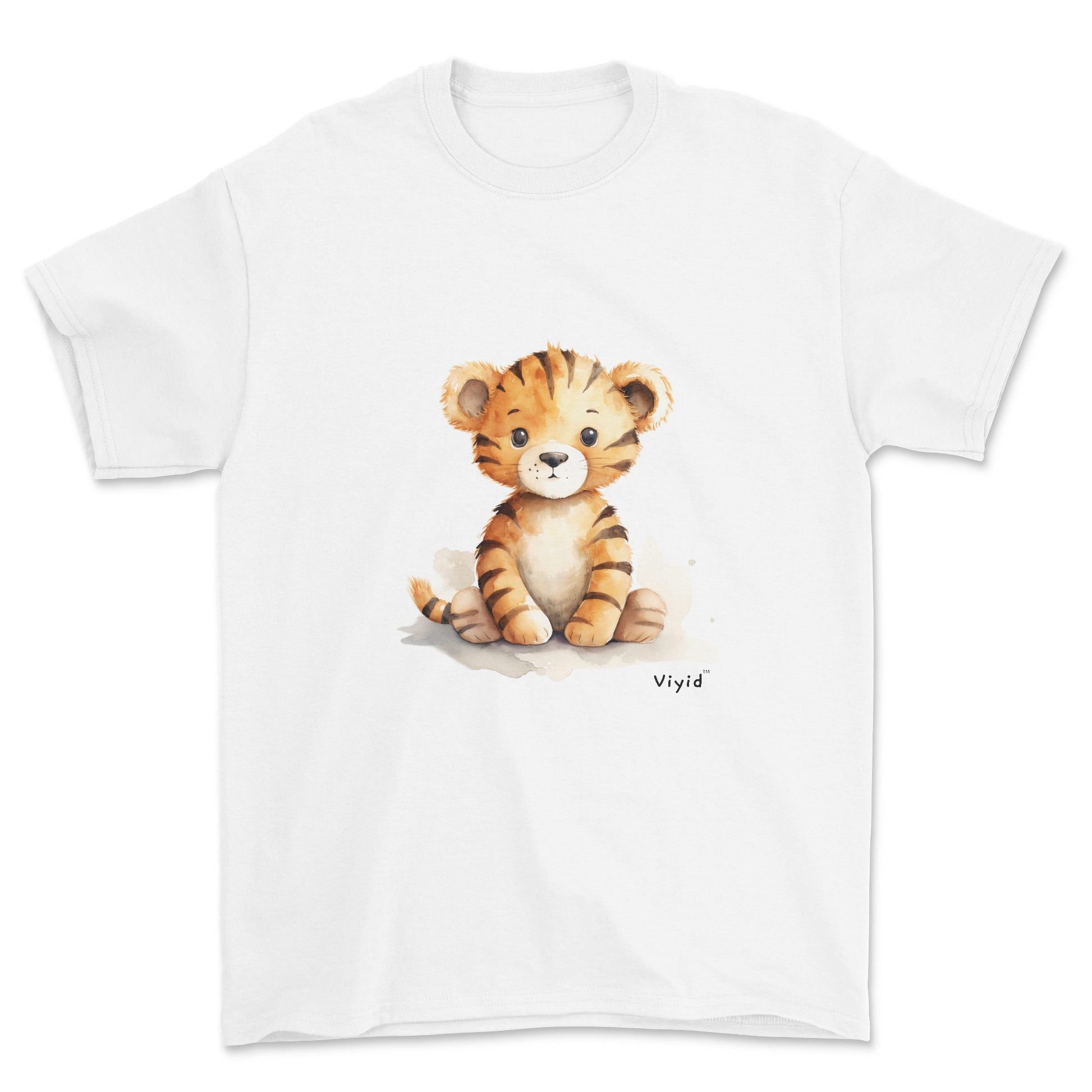 cartoon tiger youth t-shirt white