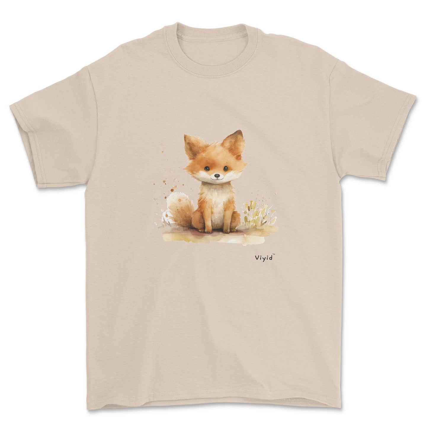 baby fox adult t-shirt sand