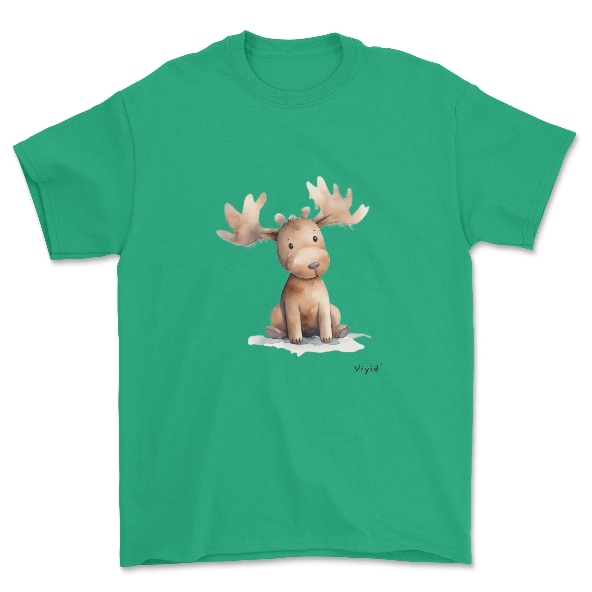 brown moose youth t-shirt irish green