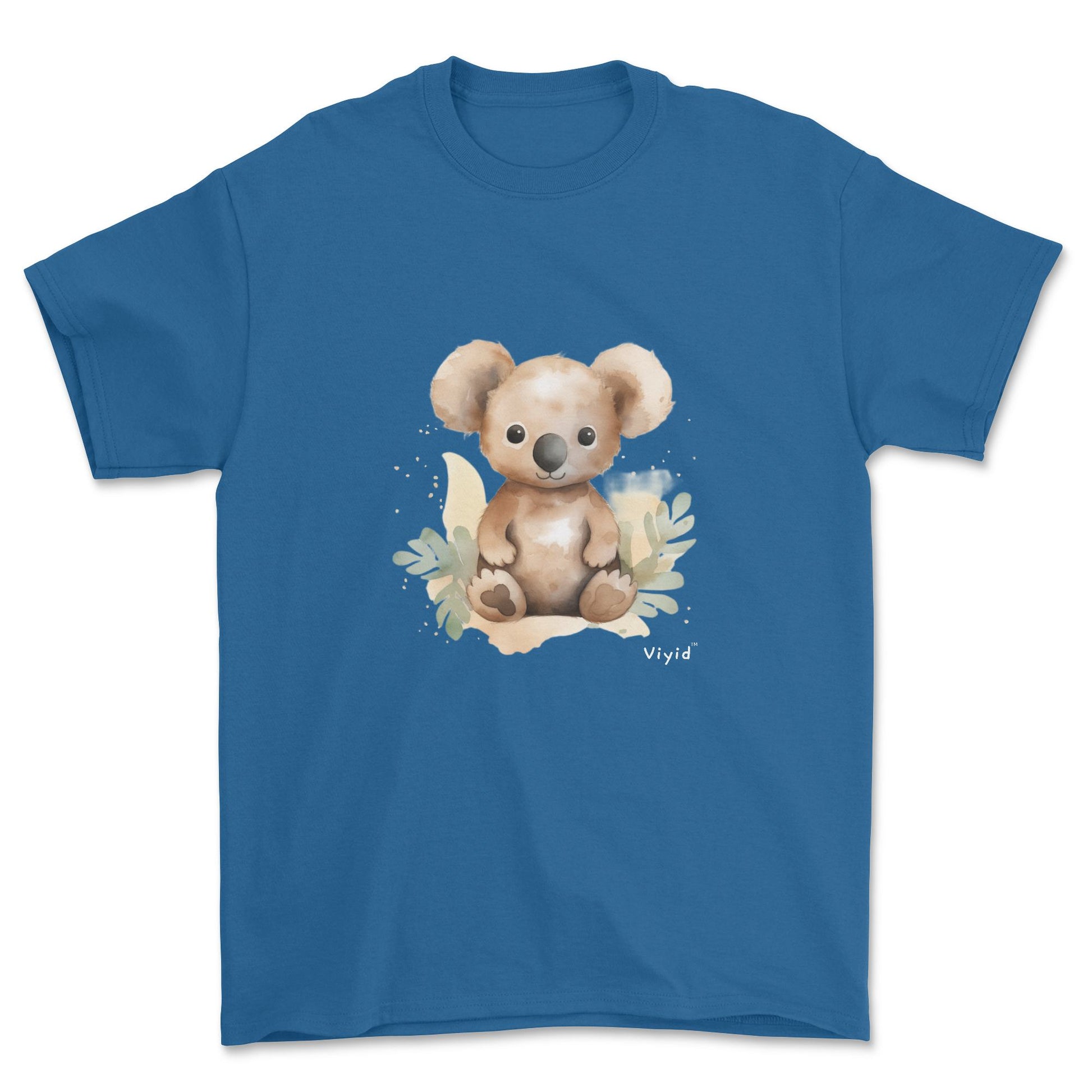 brown koala youth t-shirt royal