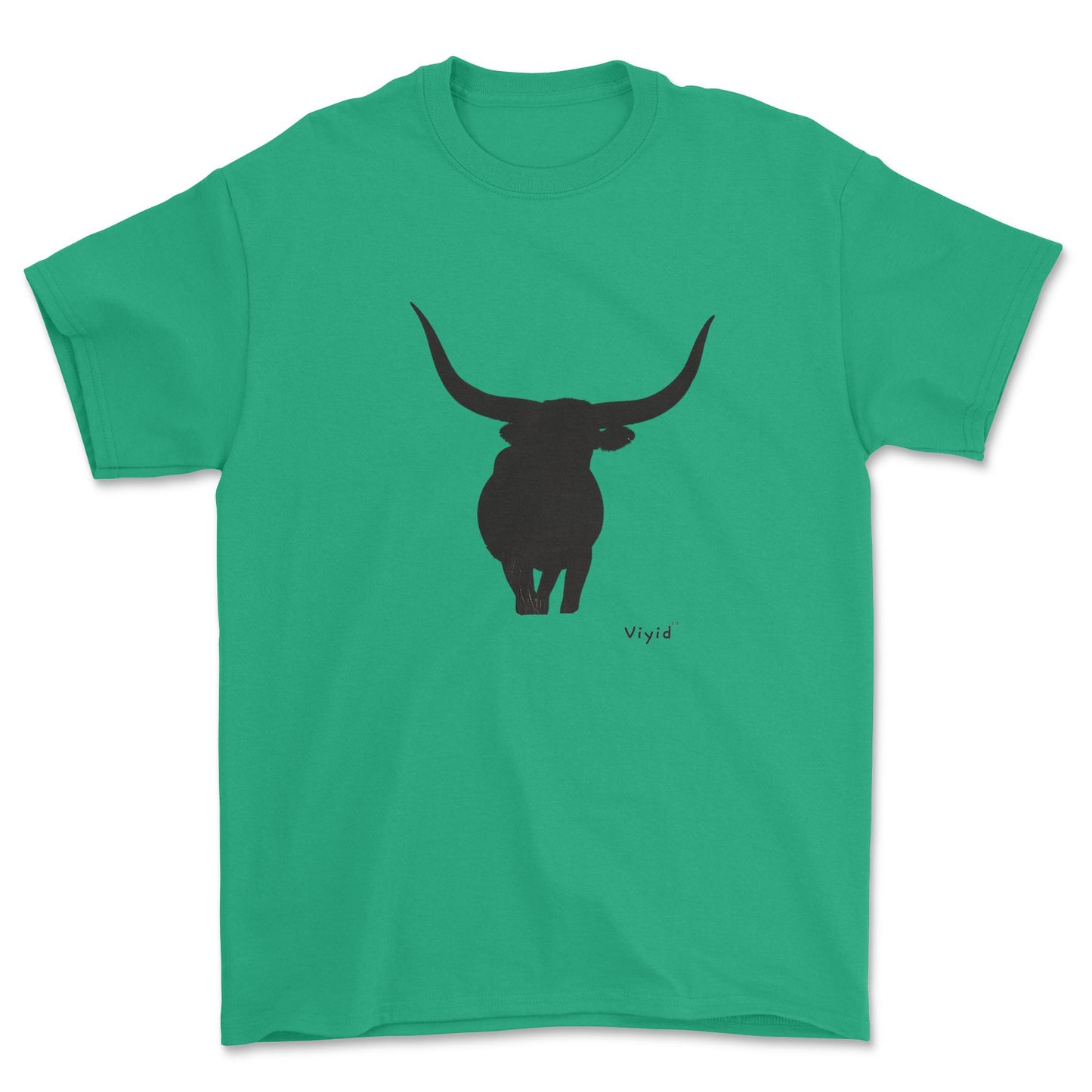 silhouette bull youth t-shirt irish green