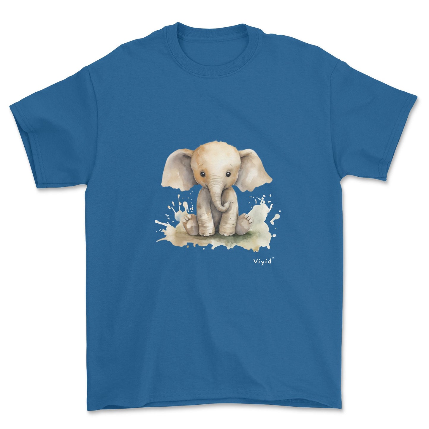 baby elephant youth t-shirt royal