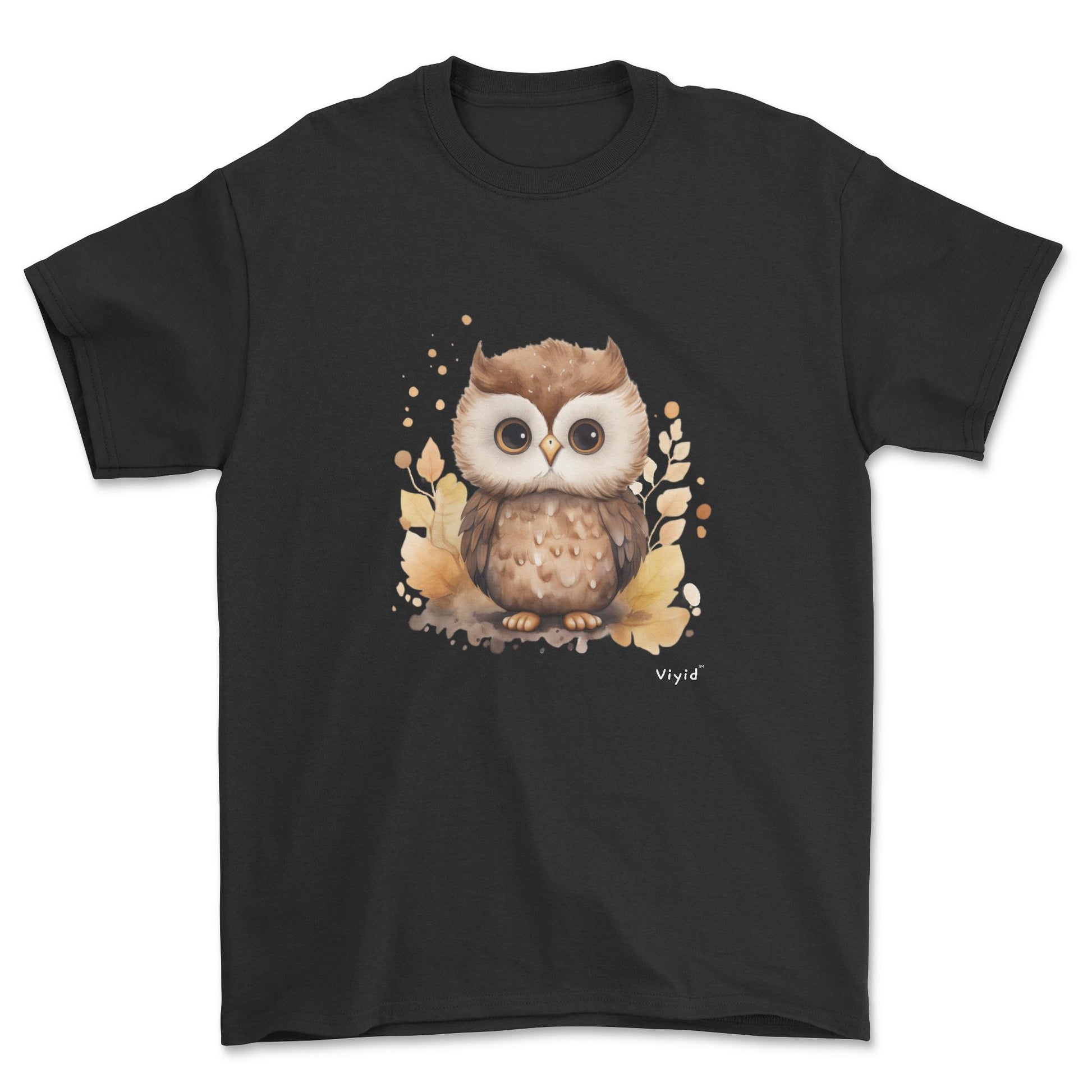 nocturnal owl youth t-shirt black