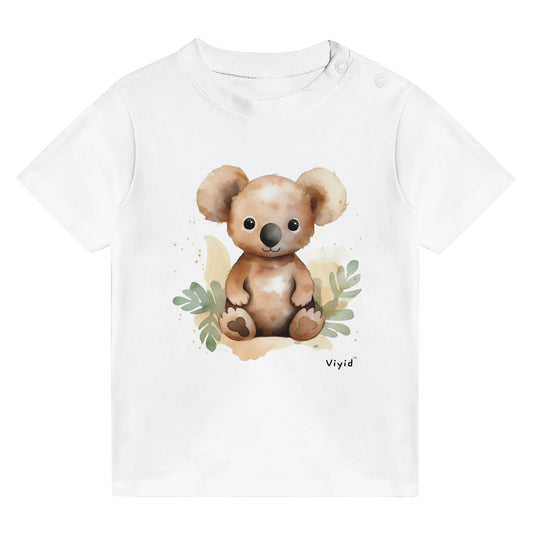 brown koala baby t-shirt white