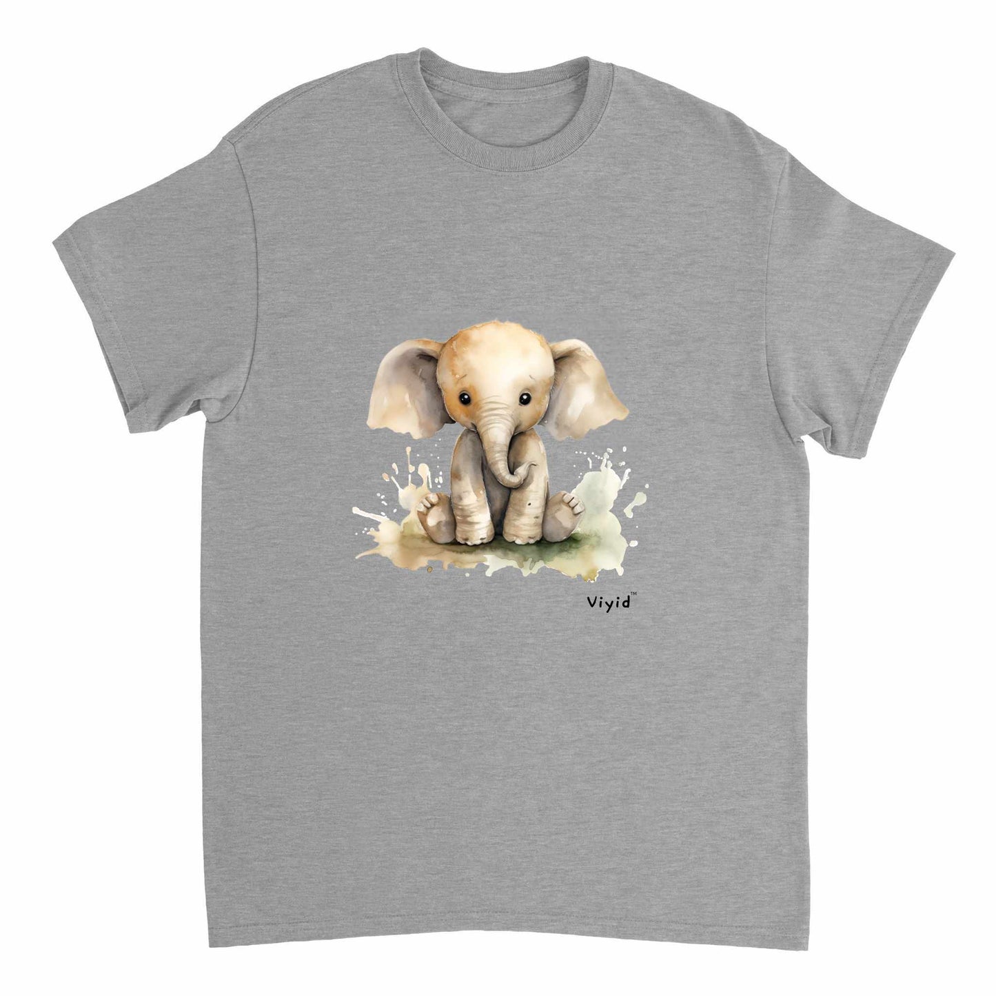 baby elephant youth t-shirt sports grey