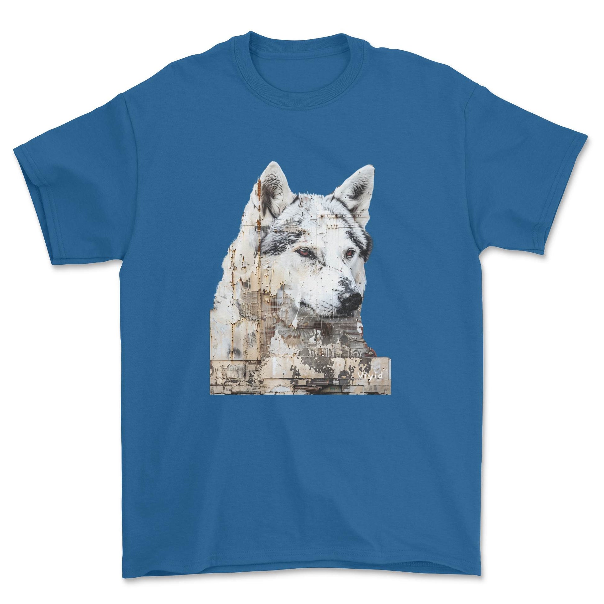 Siberian Husky youth t-shirt royal