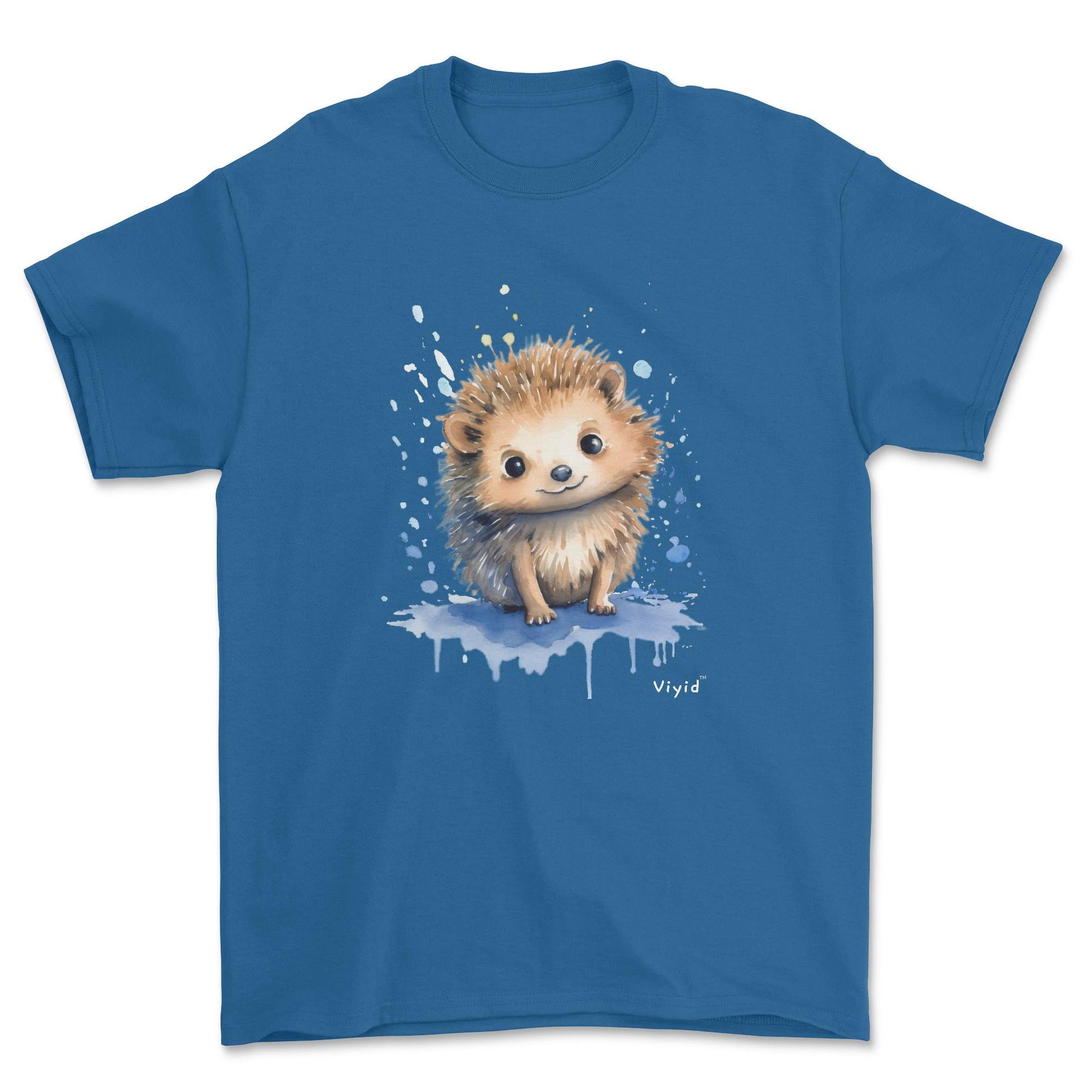 baby hedgehog adult t-shirt royal