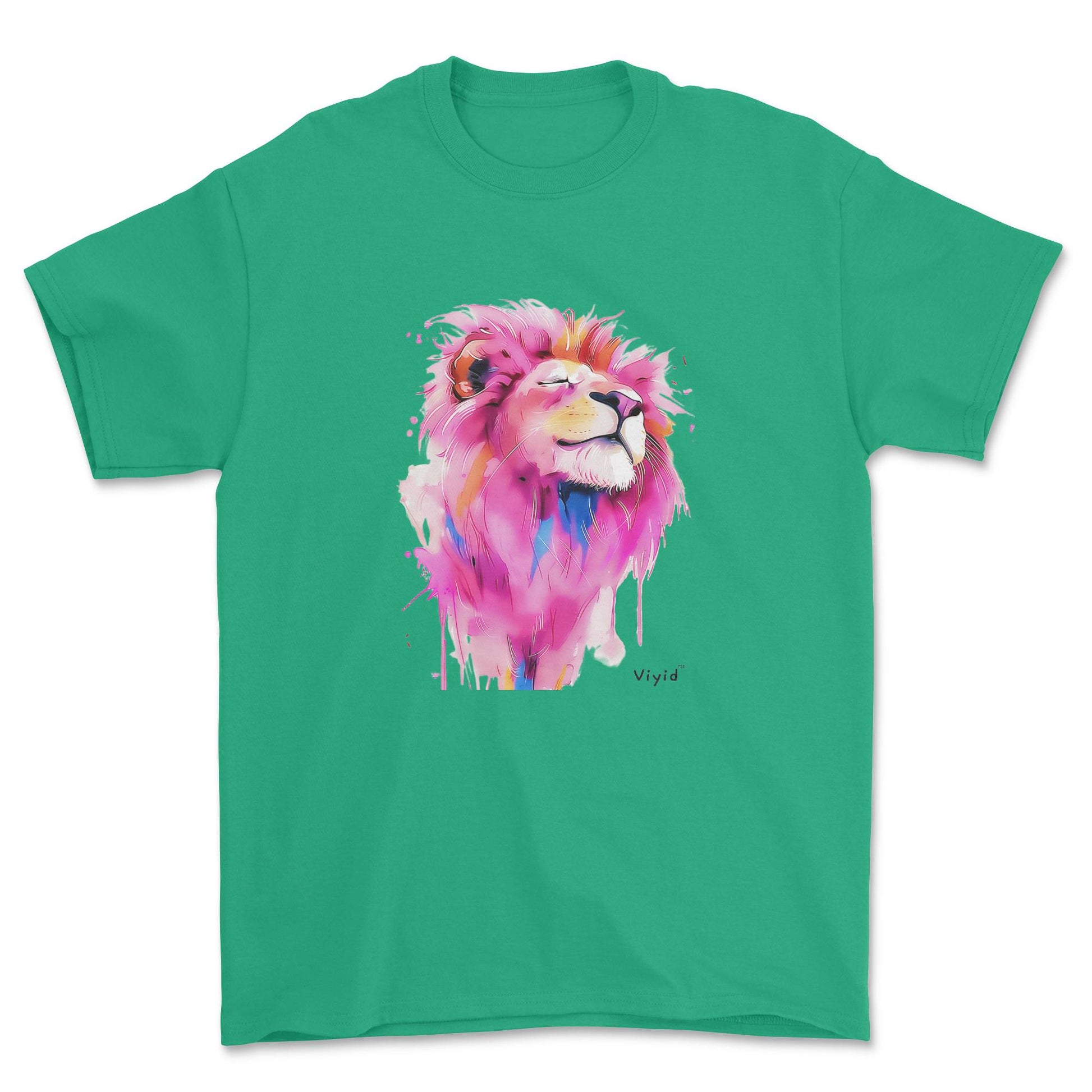 pink mane lion youth t-shirt irish green