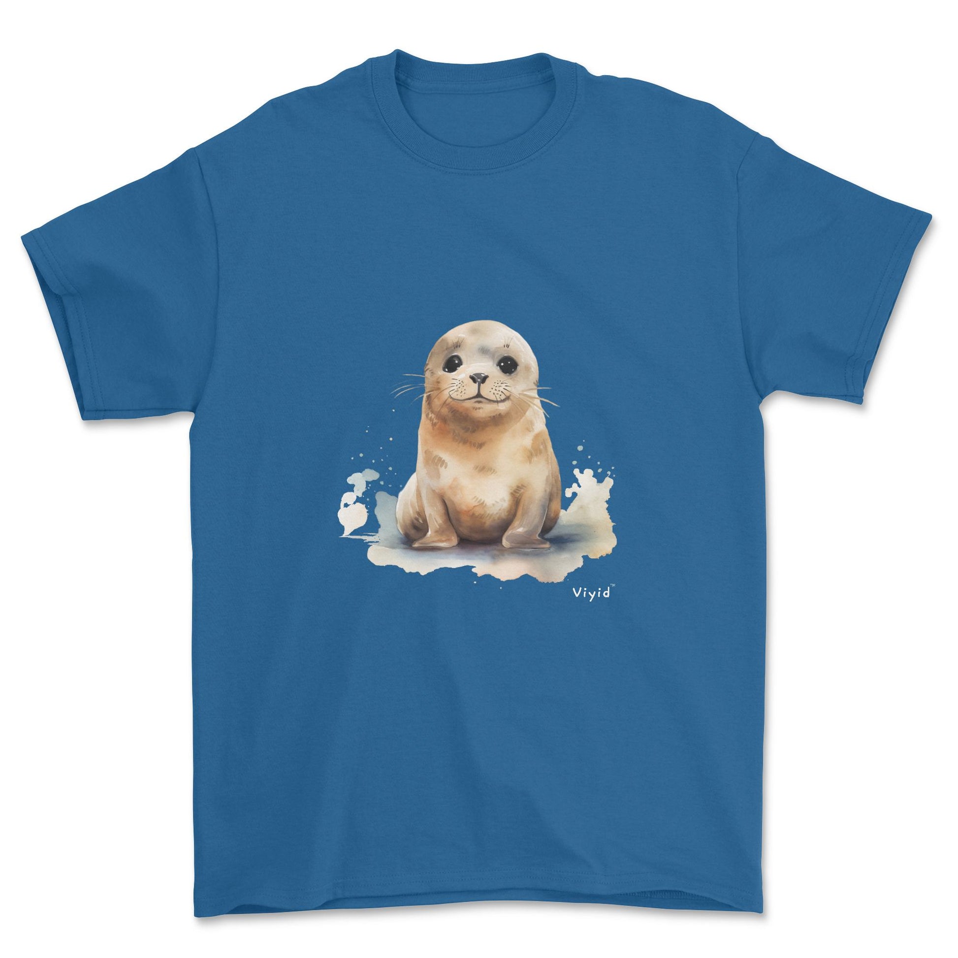 baby seal adult t-shirt royal