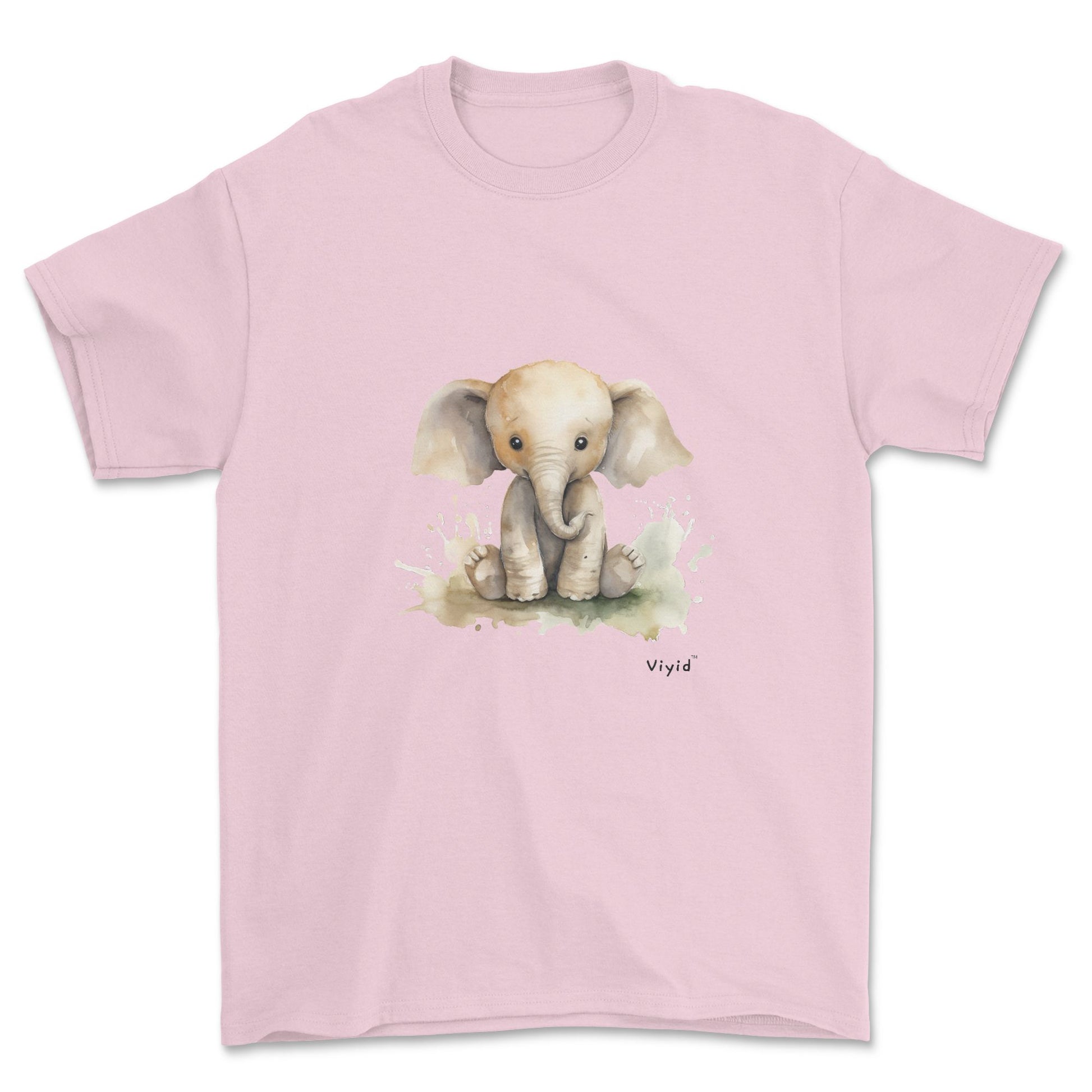 baby elephant youth t-shirt light pink