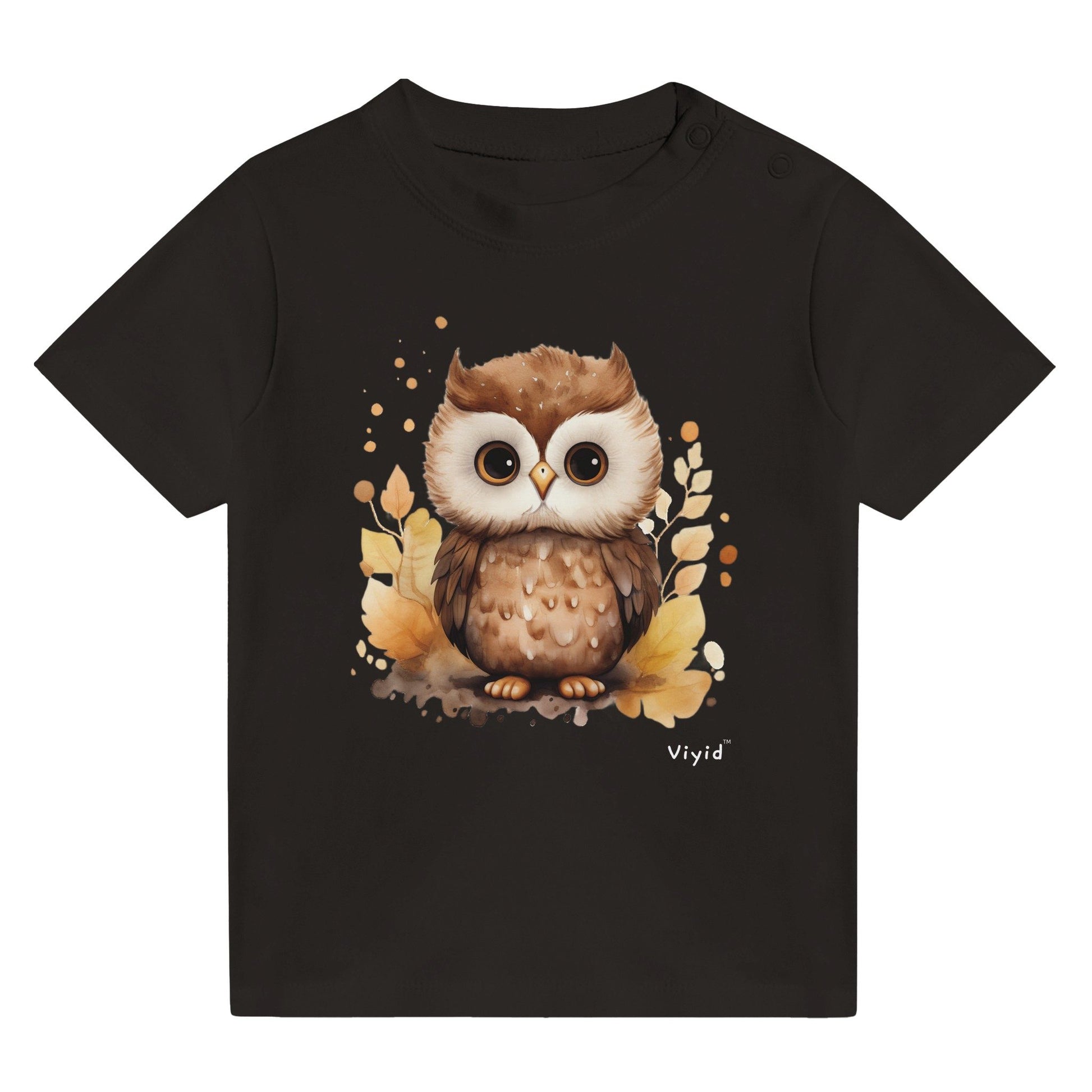 nocturnal owl baby t-shirt black