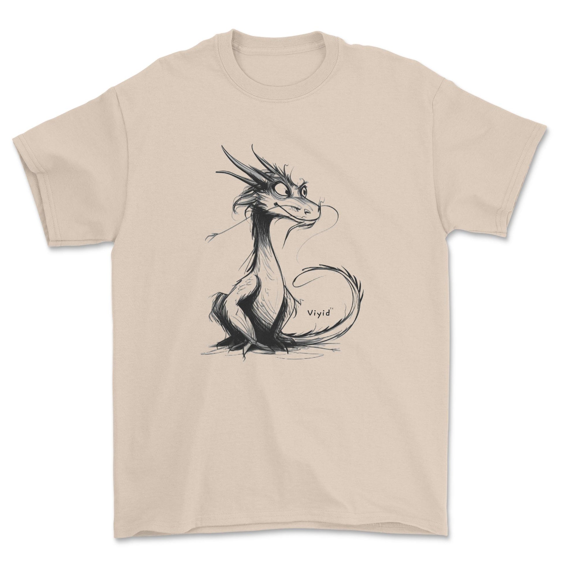 2024 year of dragon pencil drawing adult t-shirt sand