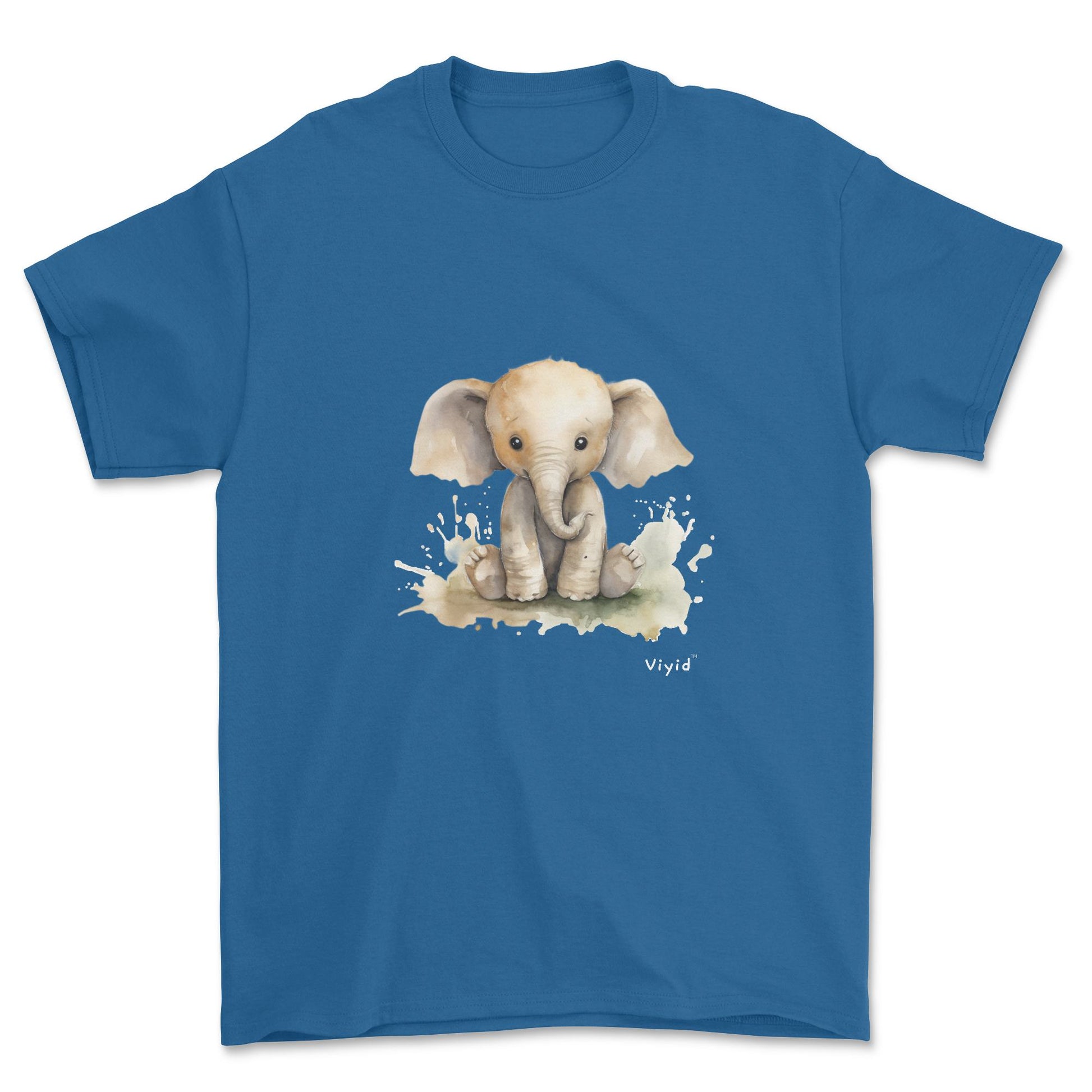 baby elephant adult t-shirt royal