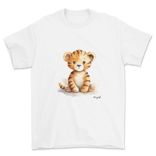 cartoon tiger adult t-shirt white