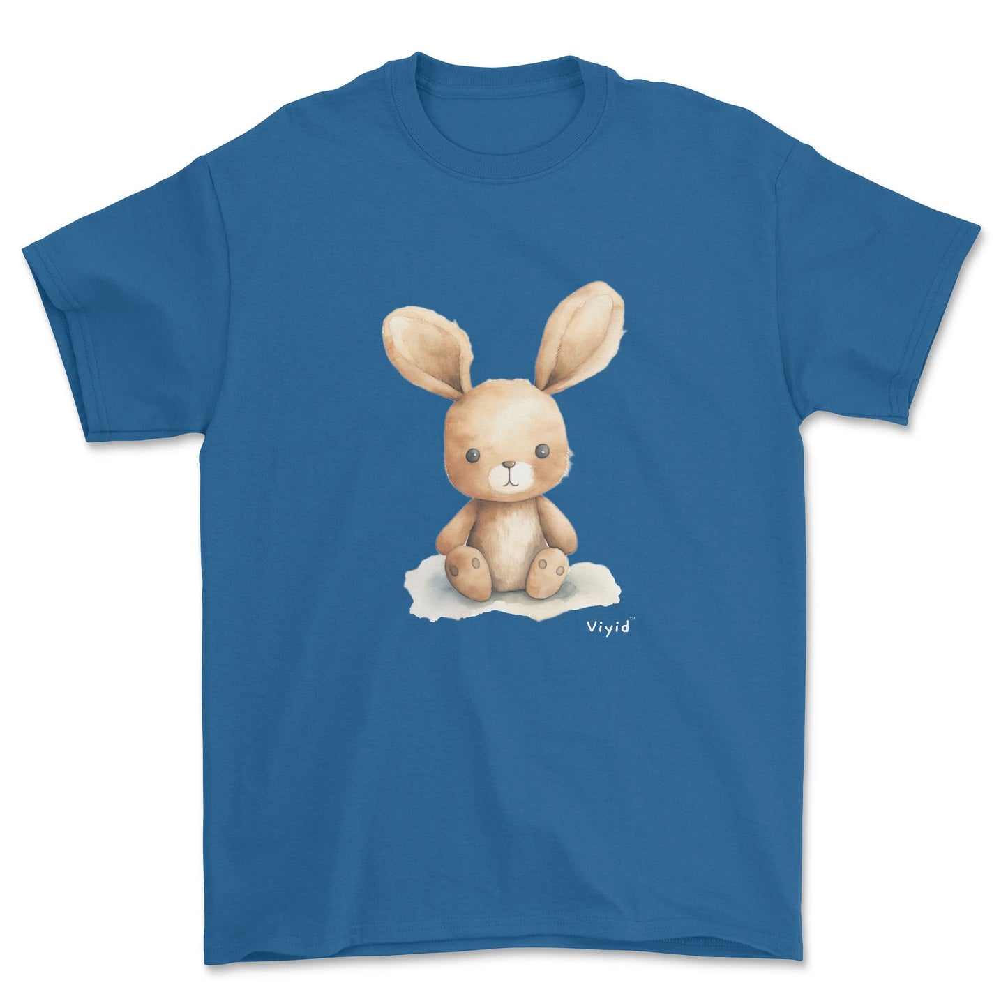 cute rabbit youth t-shirt royal