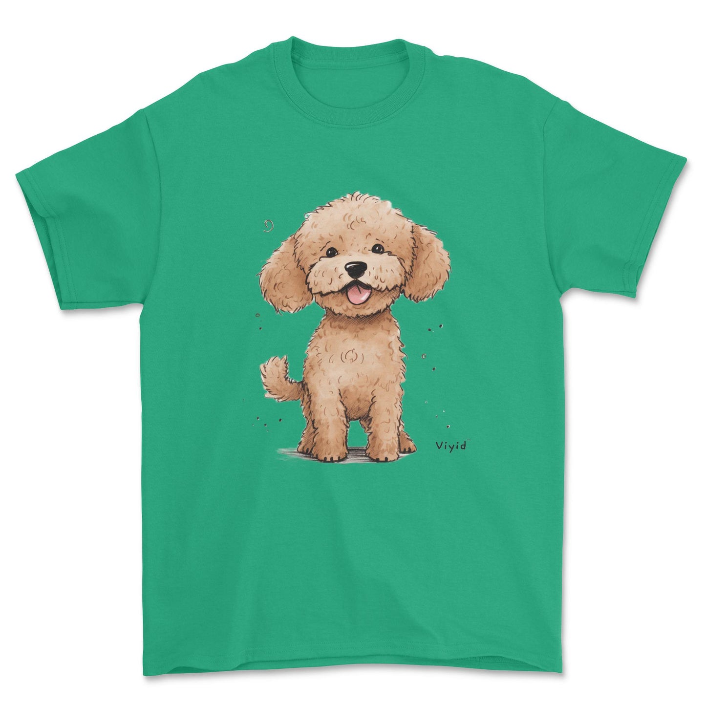 brown poodle adult t-shirt irish green