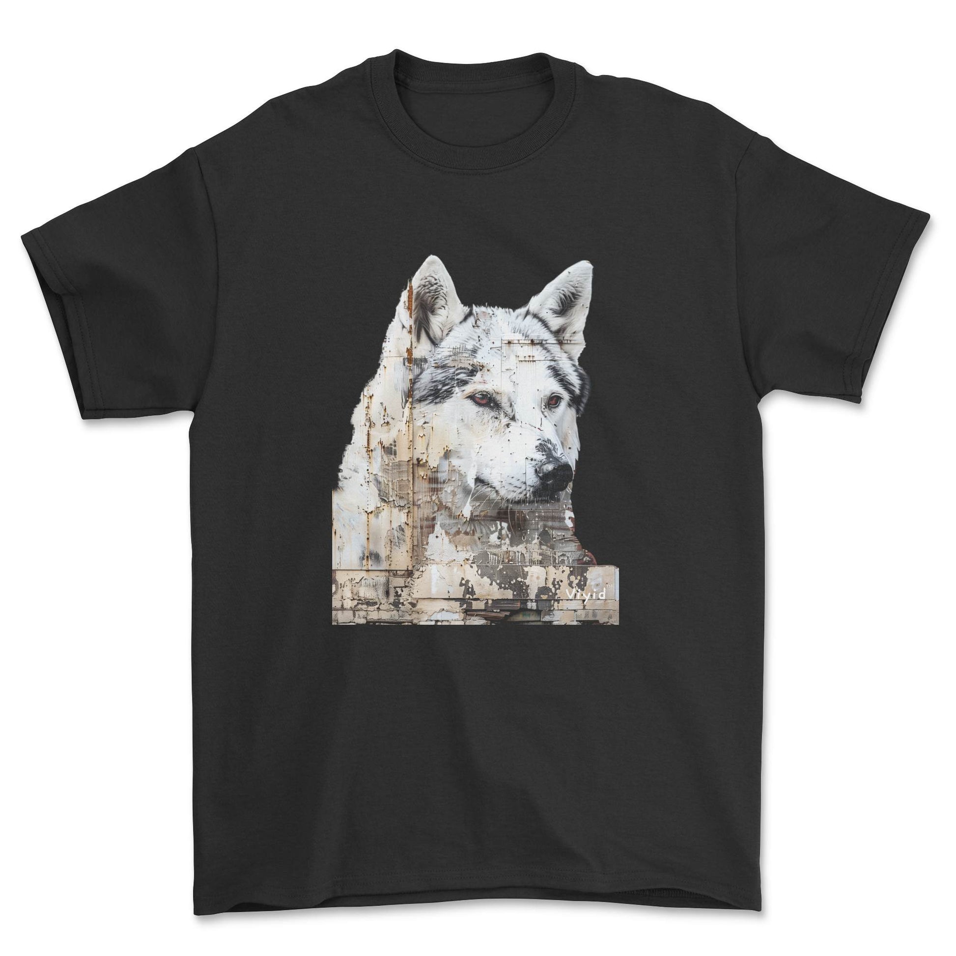 Siberian Husky youth t-shirt black
