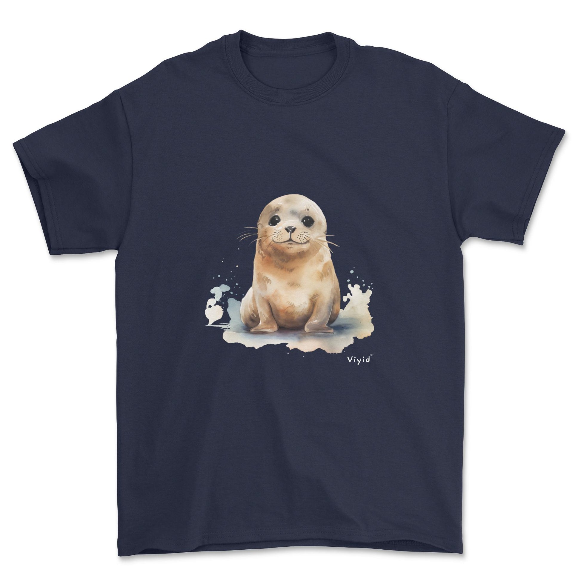 baby seal adult t-shirt navy