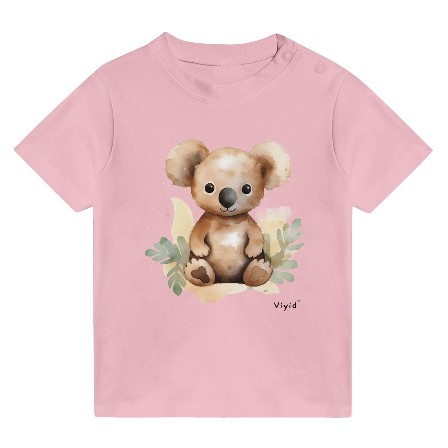 brown koala baby t-shirt pink