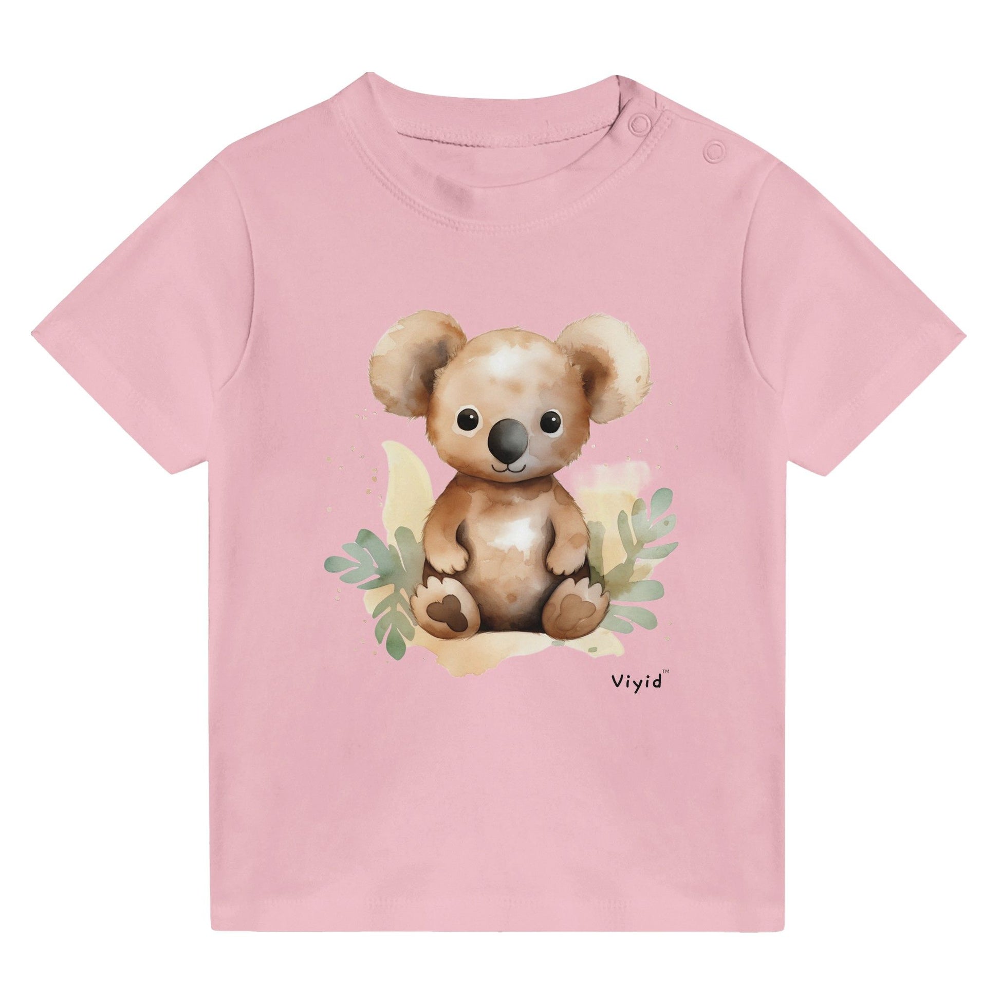 brown koala baby t-shirt pink