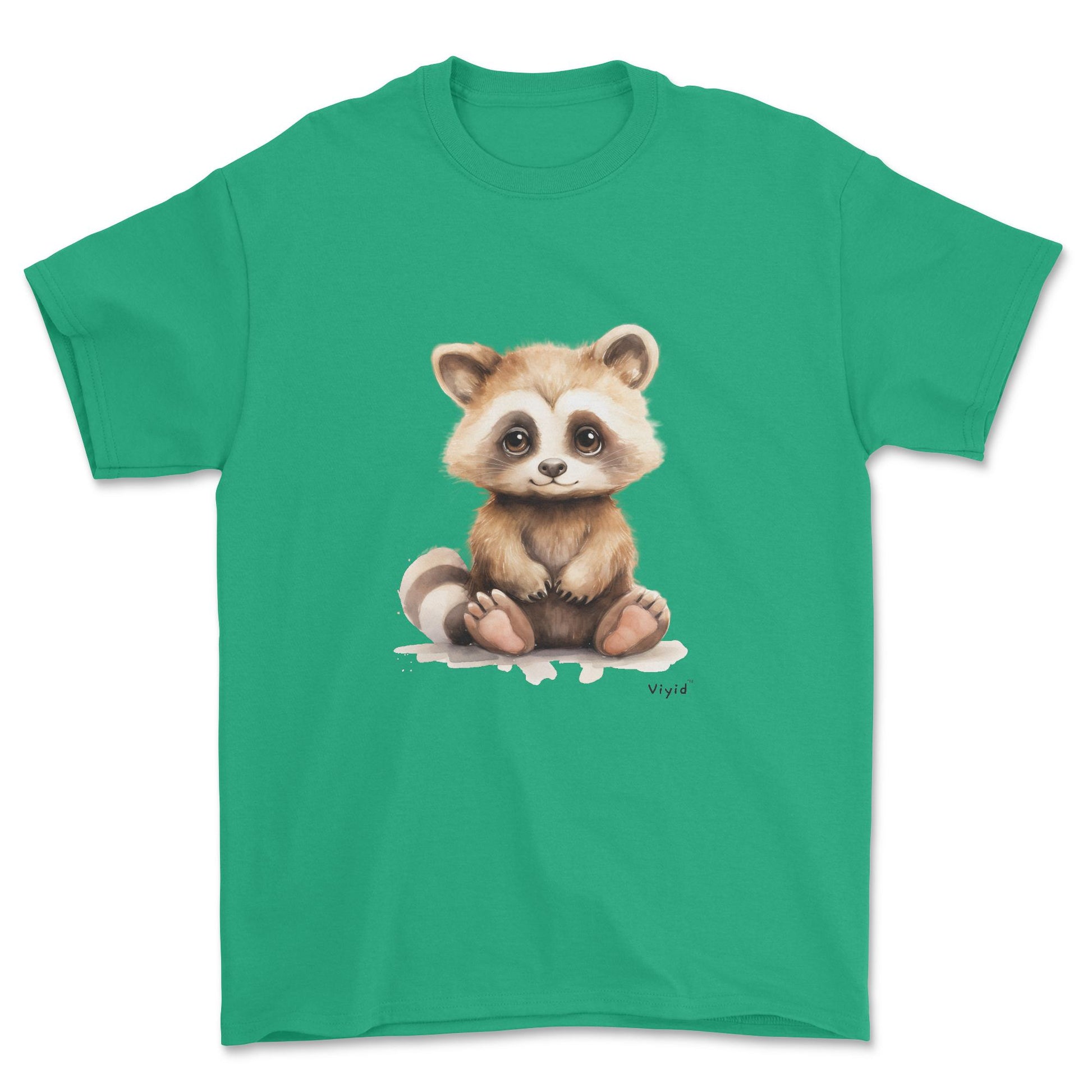 fluffy raccoon adult t-shirt irish green
