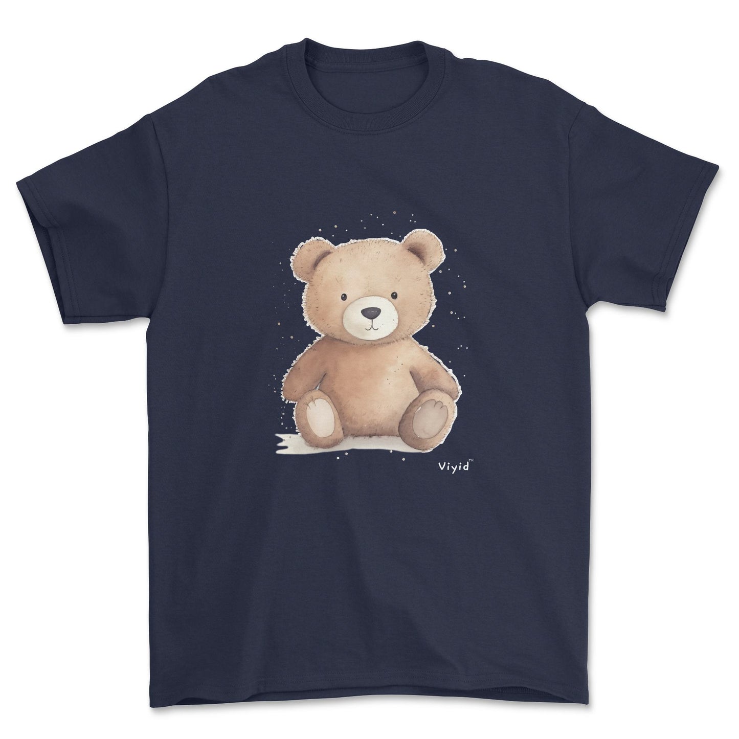 brown bear adult t-shirt navy