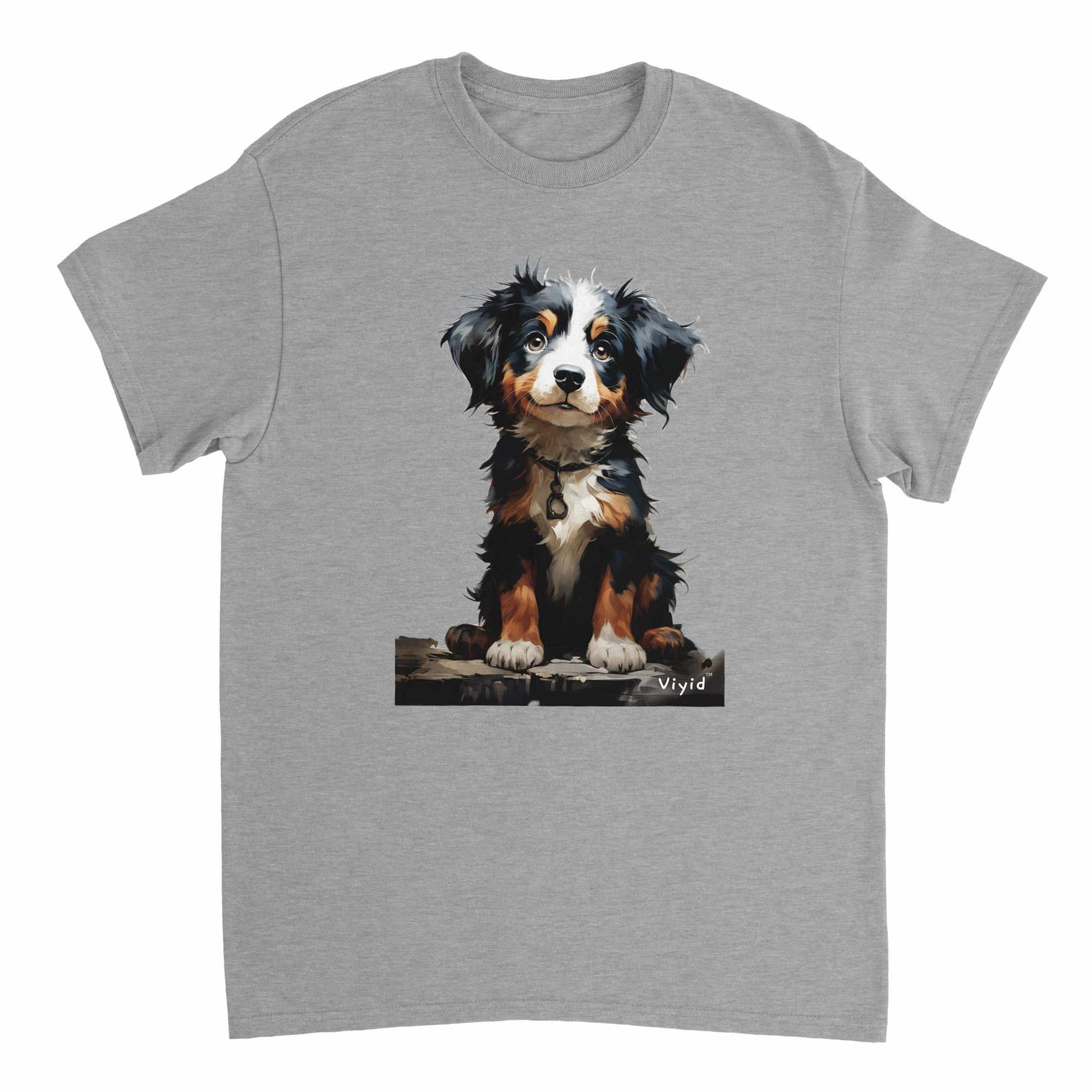 baby Bernese Mountain Dog youth t-shirt sports grey