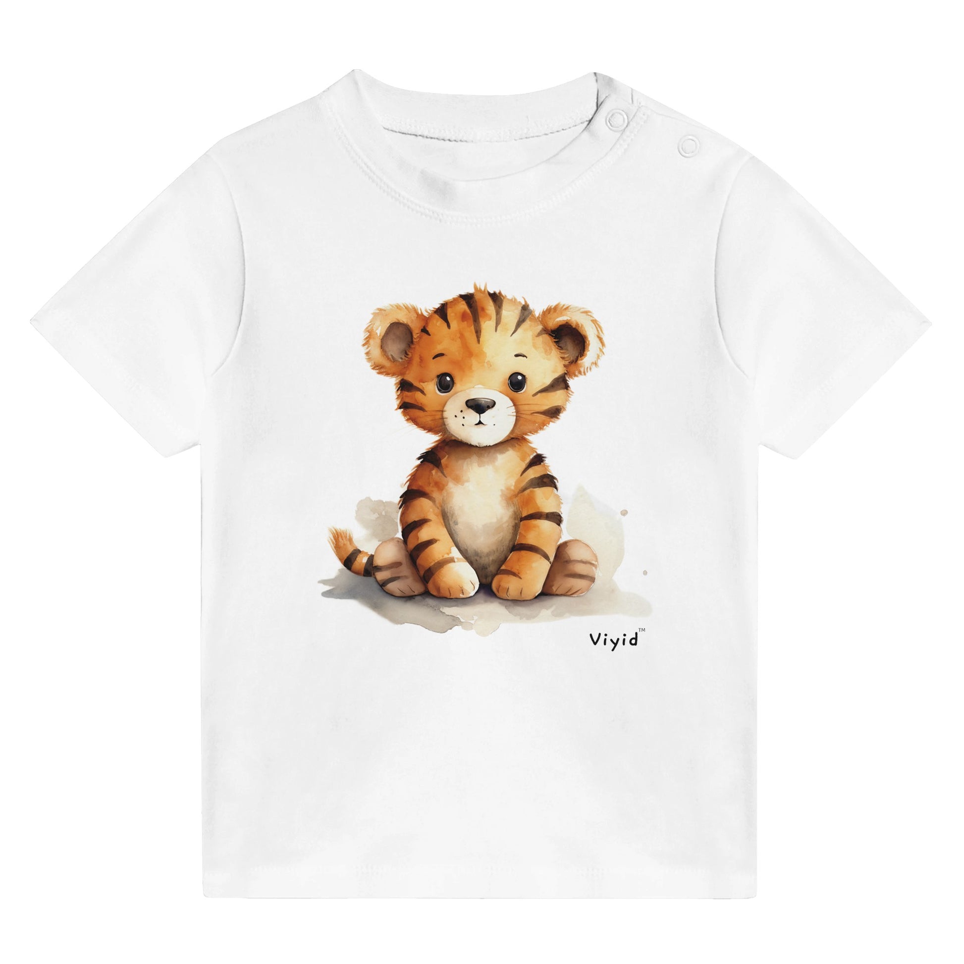 cartoon tiger baby t-shirt white