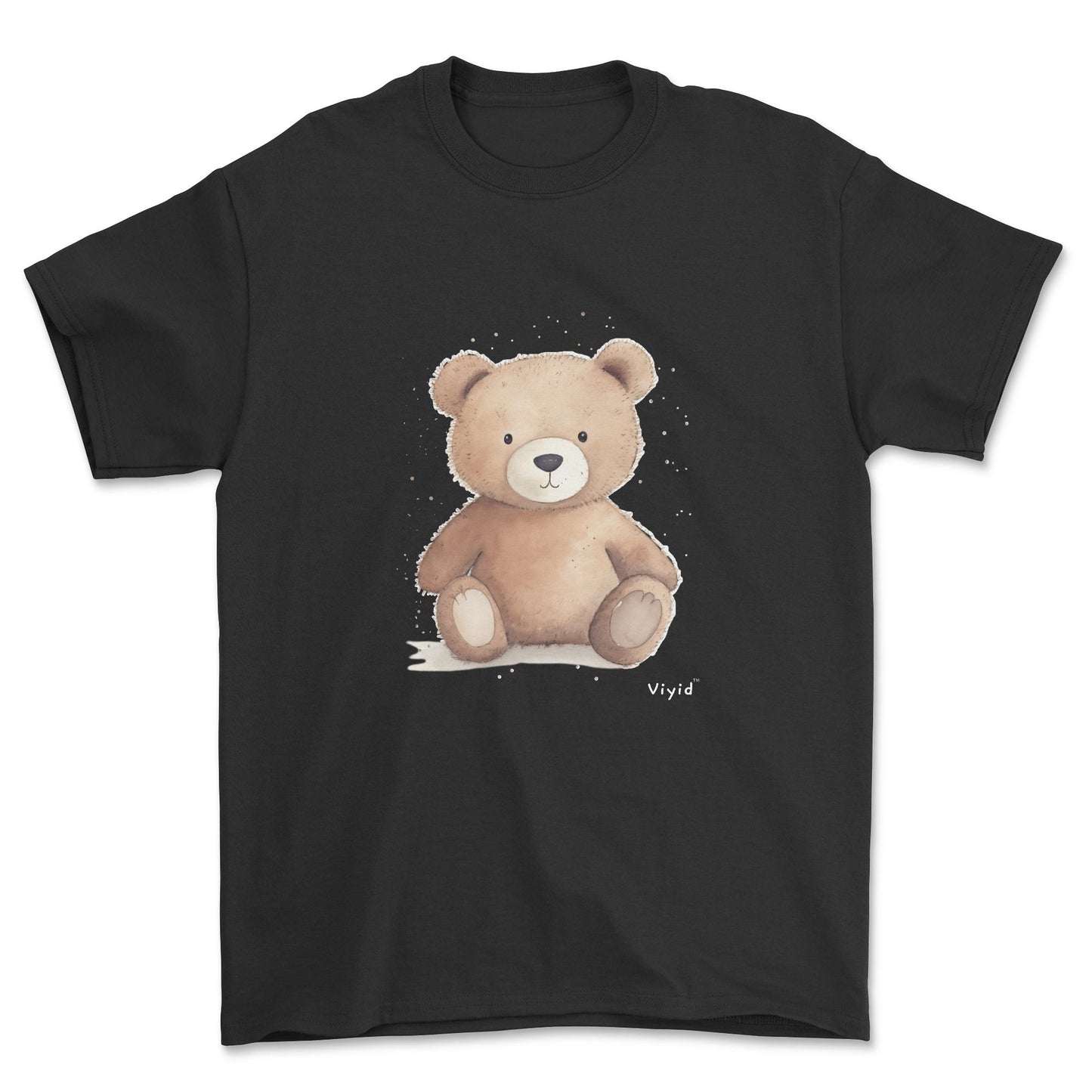 brown bear adult t-shirt black