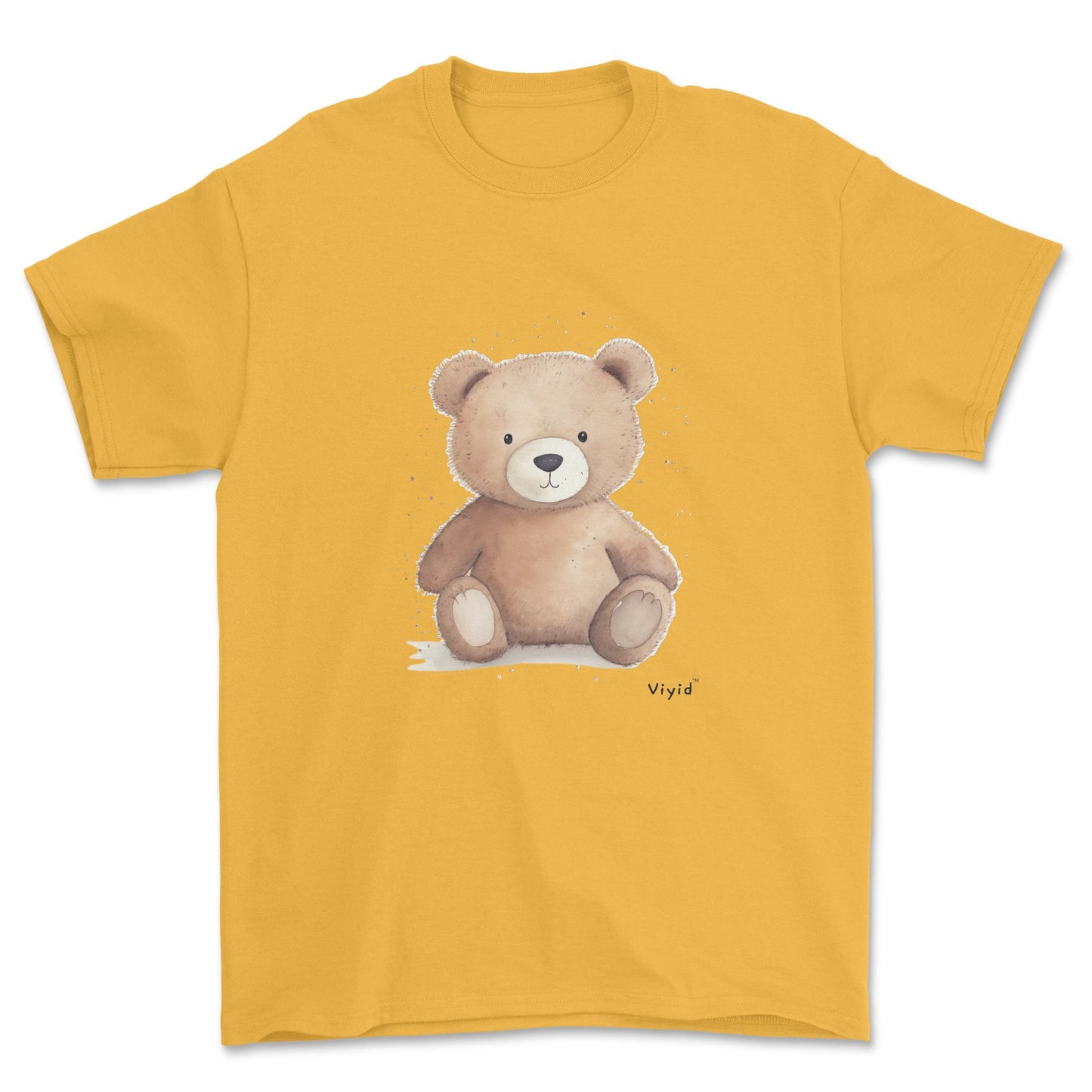 brown bear adult t-shirt gold