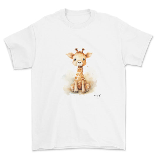 baby giraffe adult t-shirt white