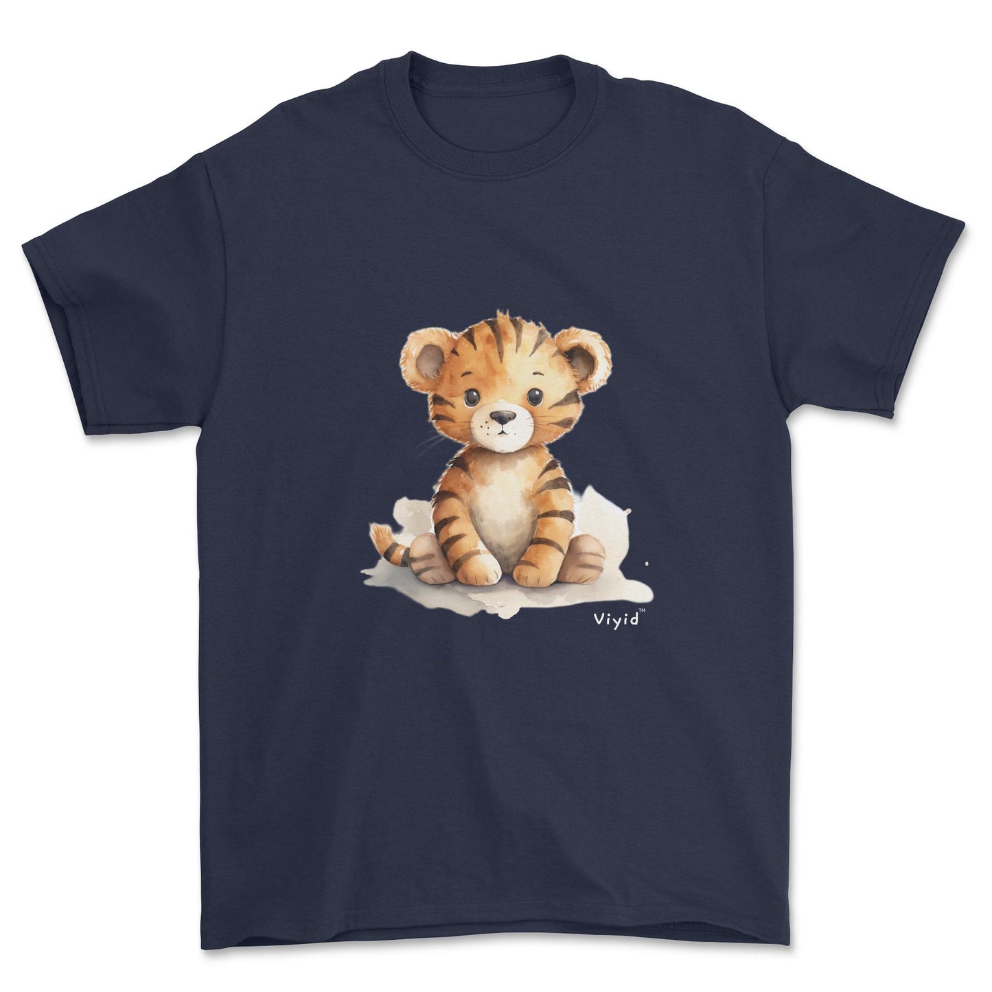 cartoon tiger adult t-shirt navy