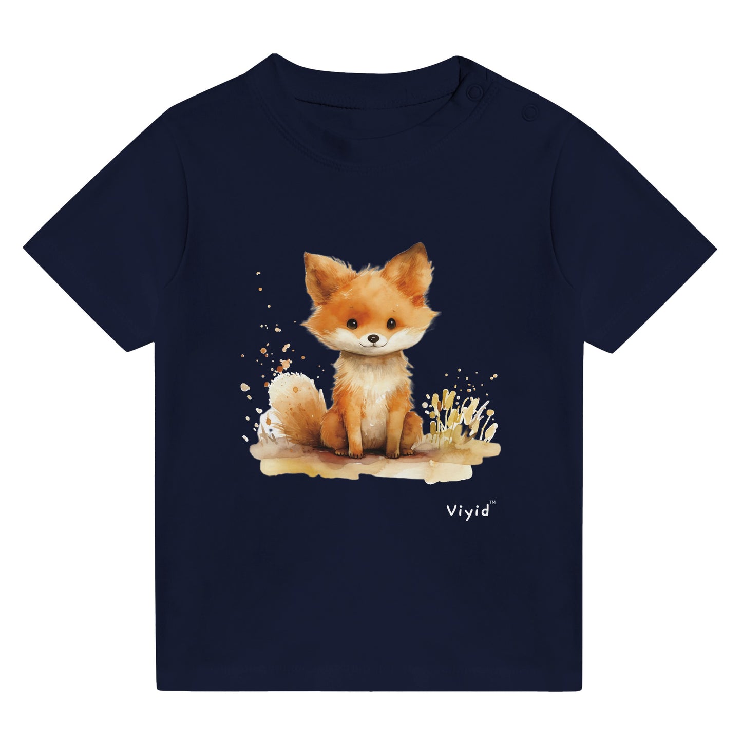 baby fox baby t-shirt navy