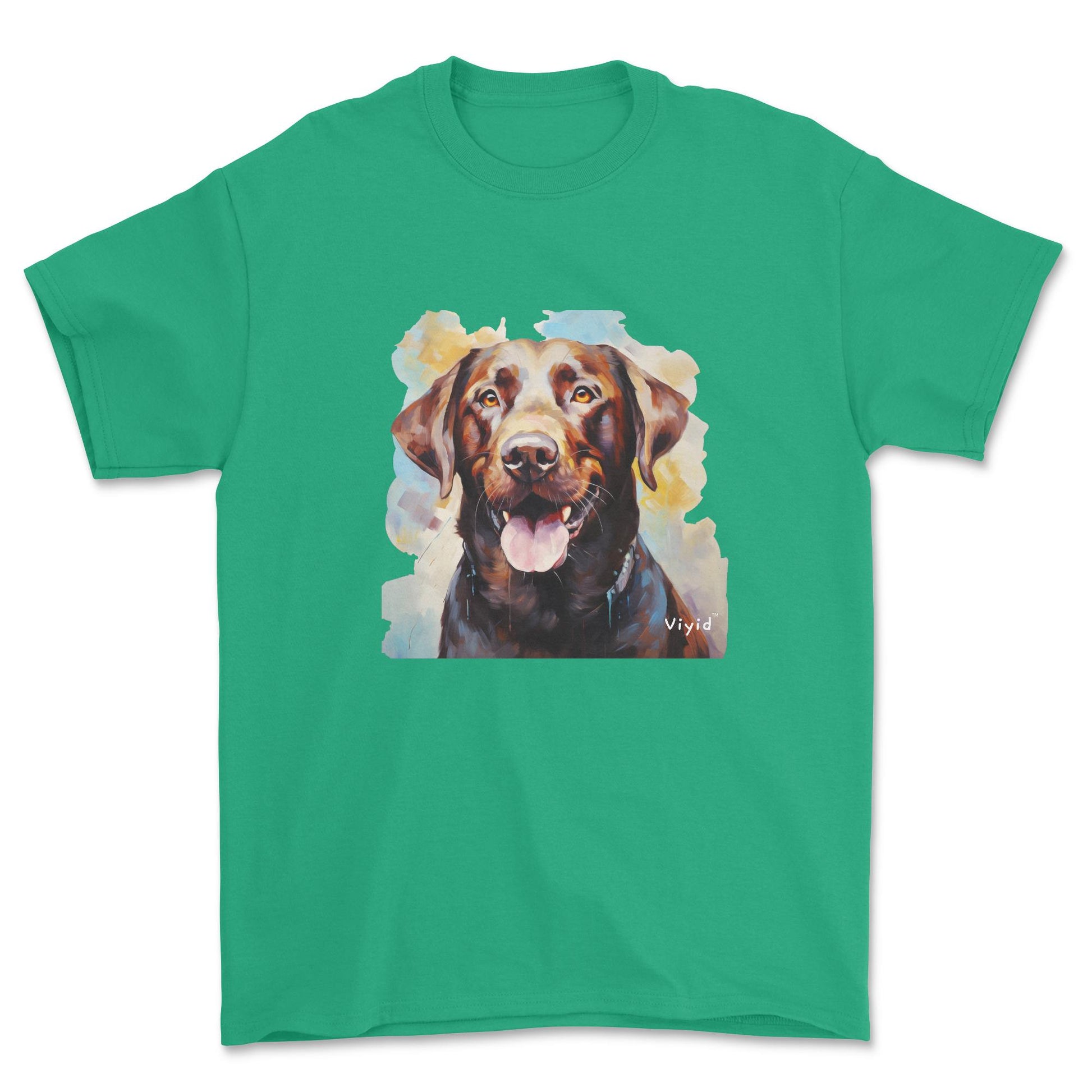 chocolate Labrador Retriever youth t-shirt irish green