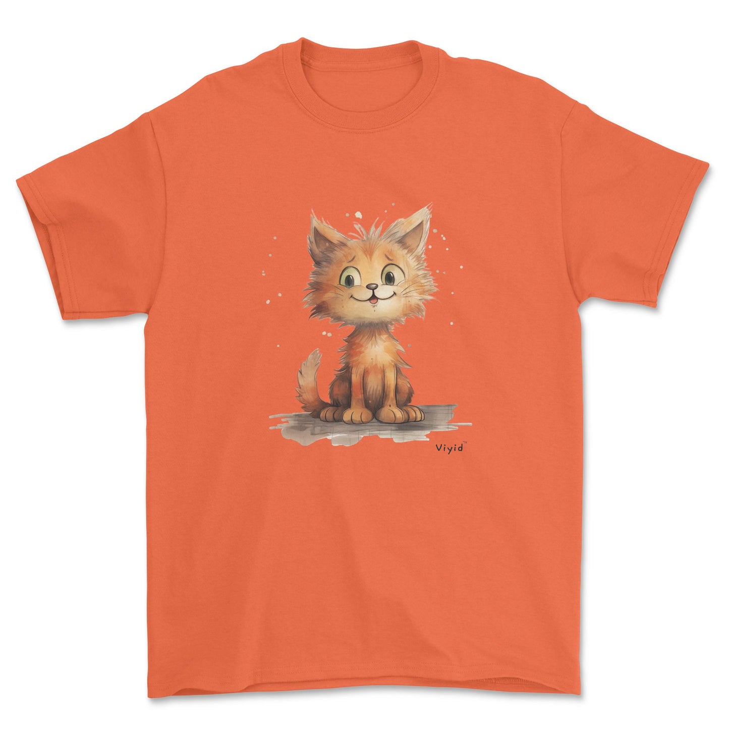 orange persian cat adult t-shirt orange
